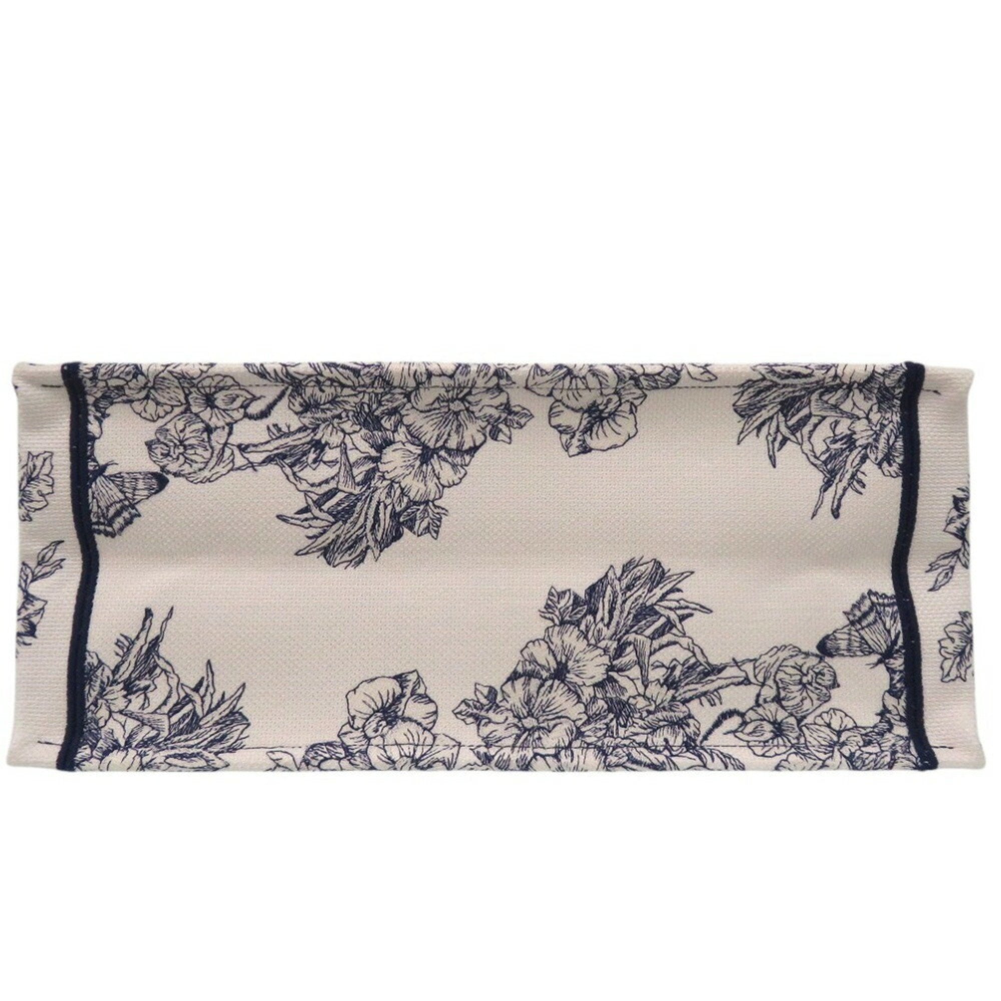 Christian Dior Blue White Canvas Handbag ()