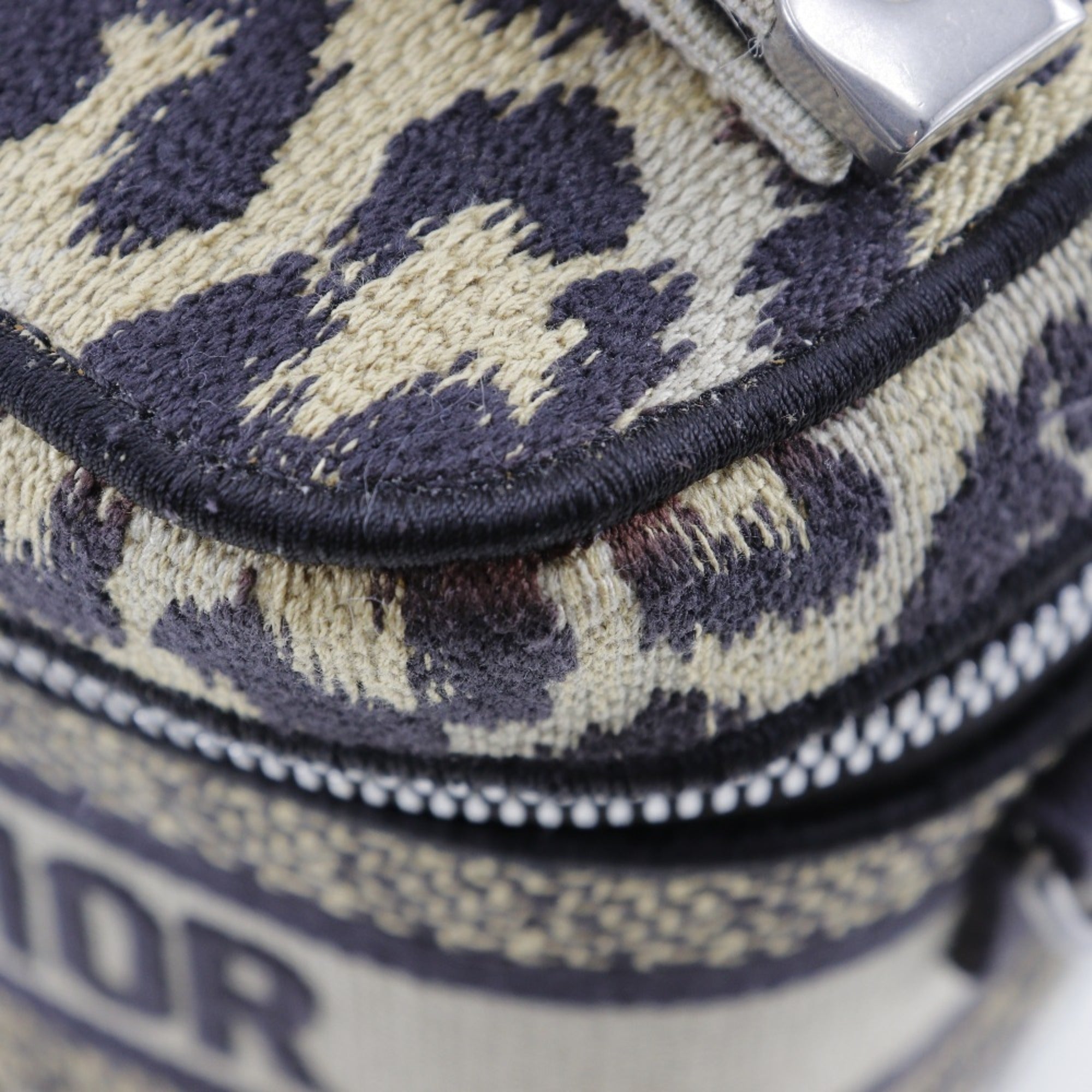 Christian Dior Beige Canvas Handbag Vanity Bag ()