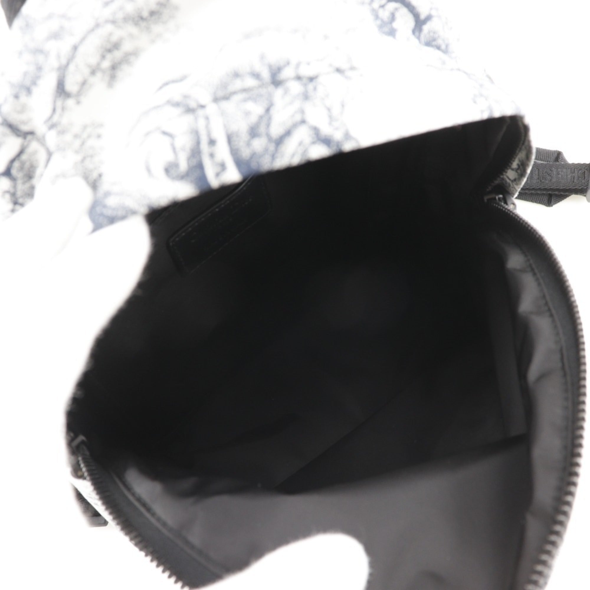 Christian Dior Black White Nylon Backpack ()