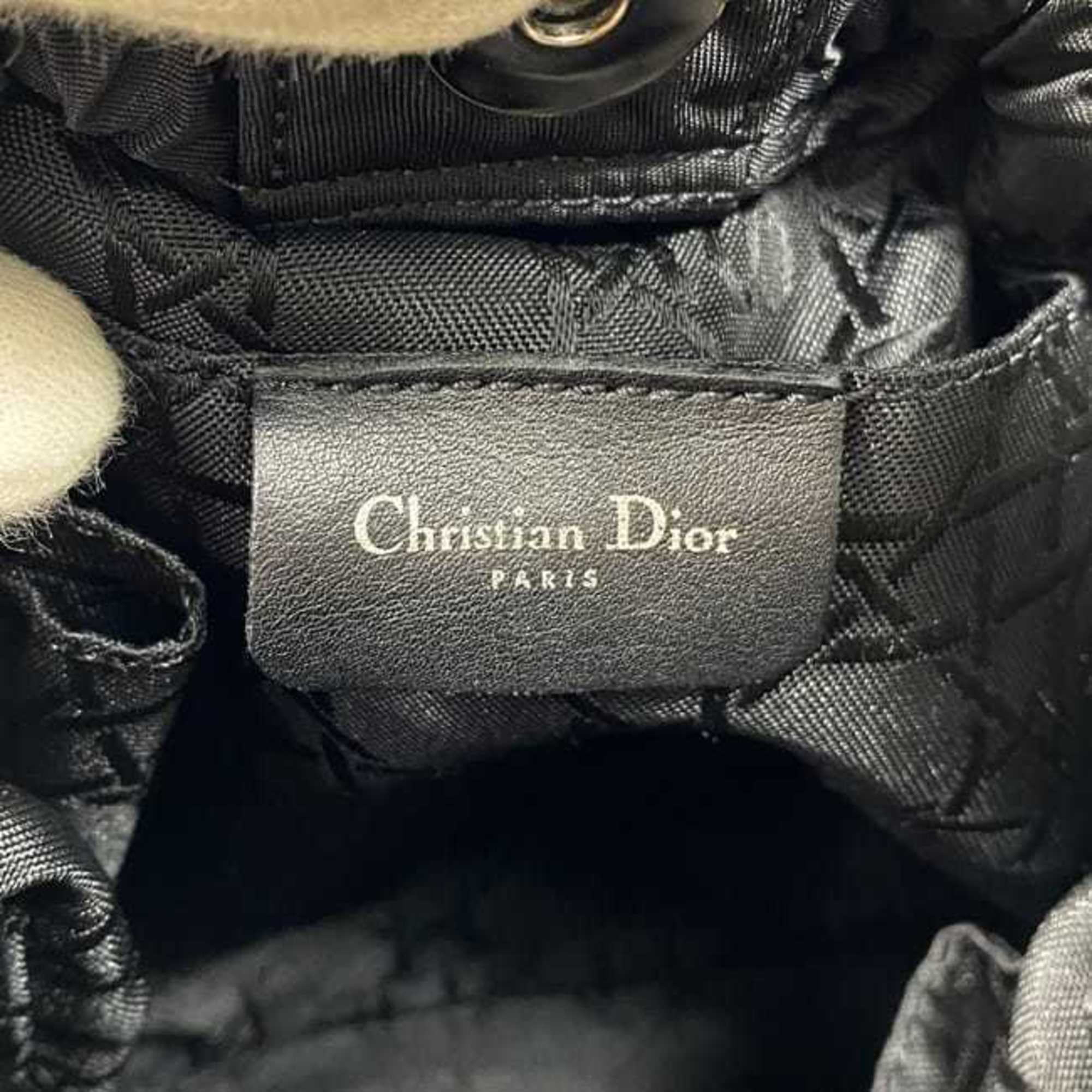 Christian Dior Black Nylon Plastic Handbag ()