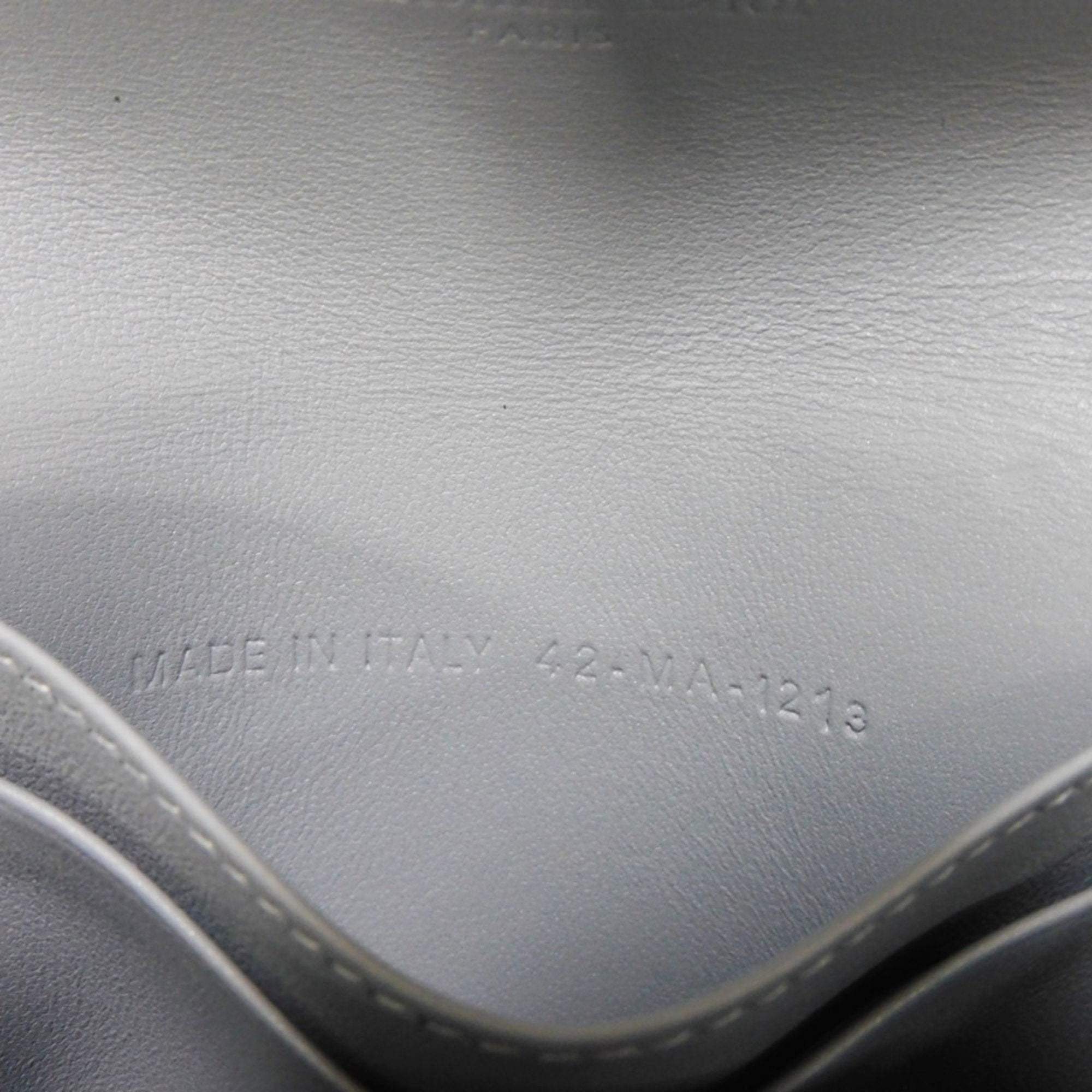 Christian Dior Gray Leather Wallet (Bi-Fold) ()