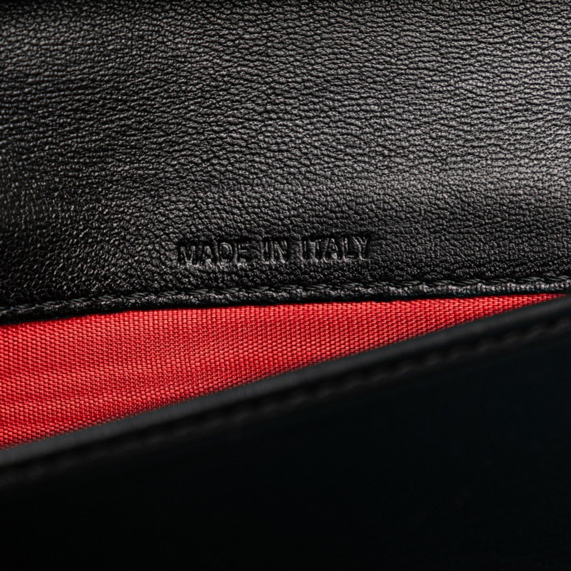 Christian Dior Black Leather Long Wallet (Bi-Fold) ()