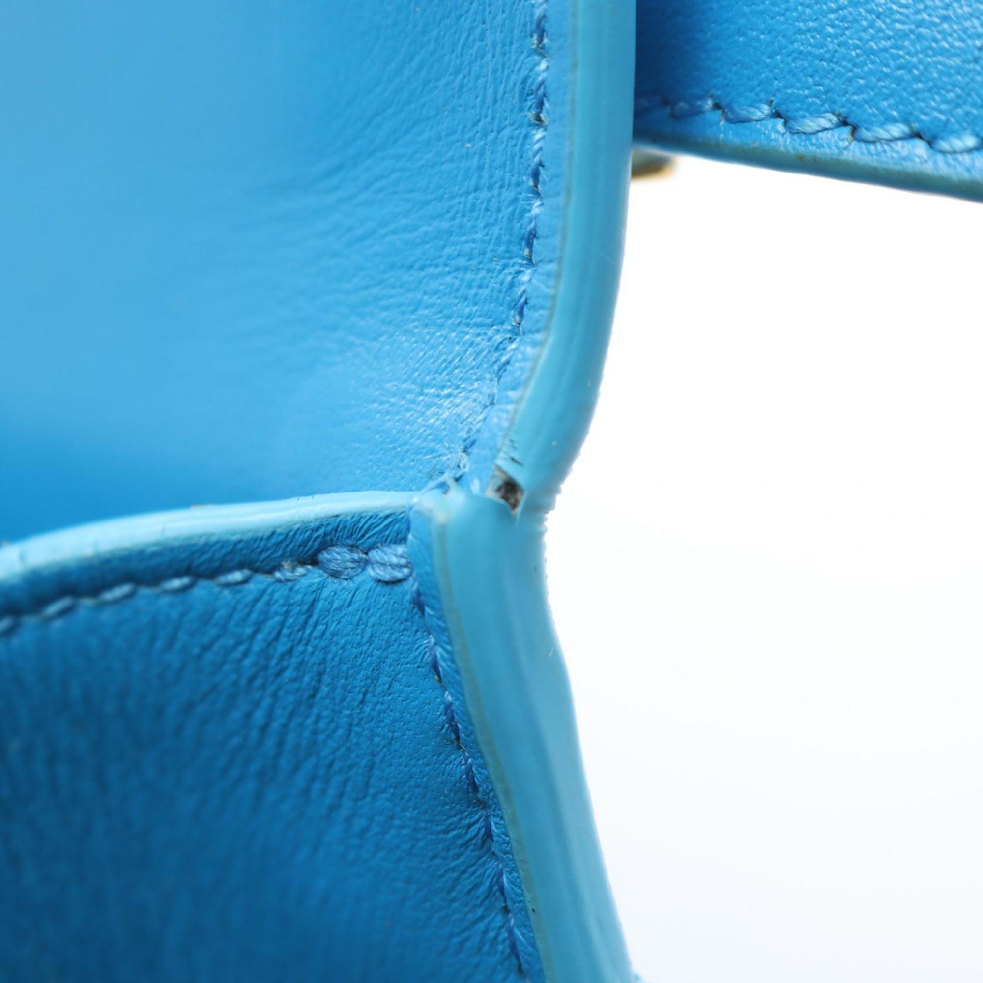 Christian Dior Blue Leather Shoulder Bag ()