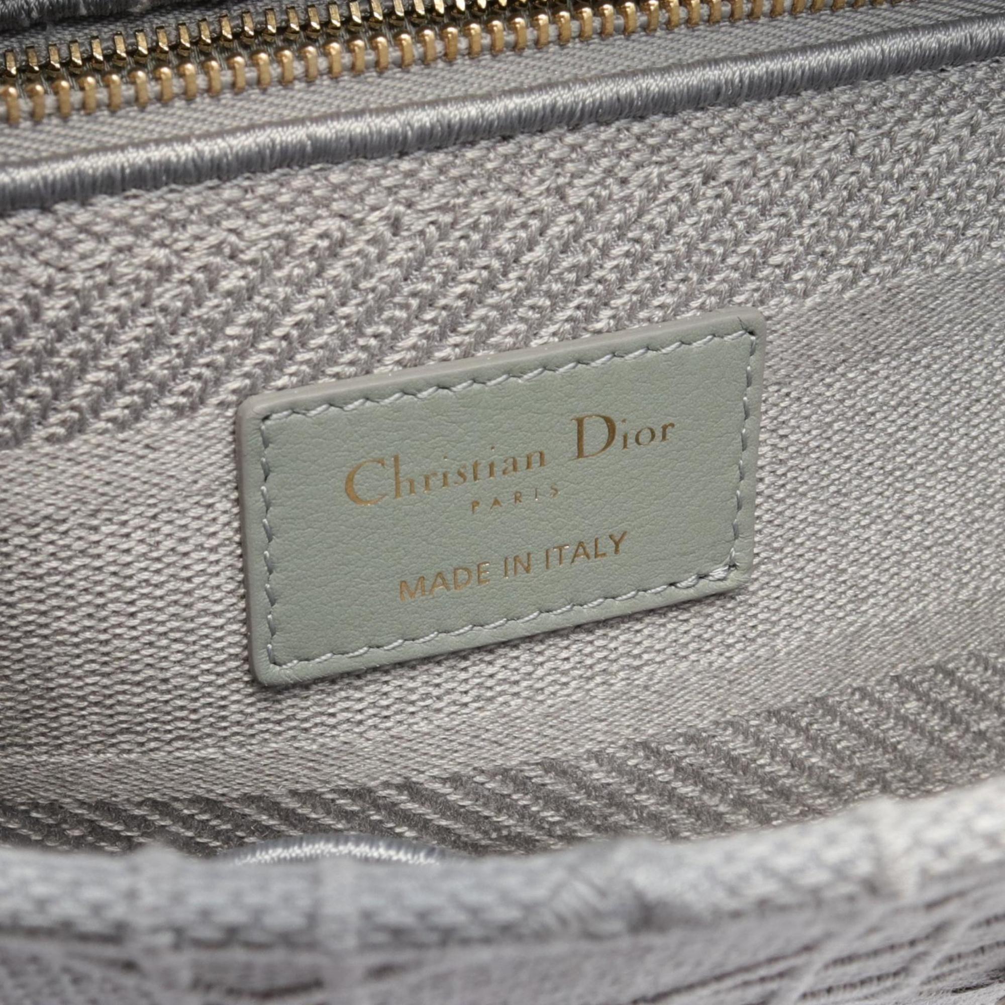 Christian Dior Gray Canvas Handbag ()