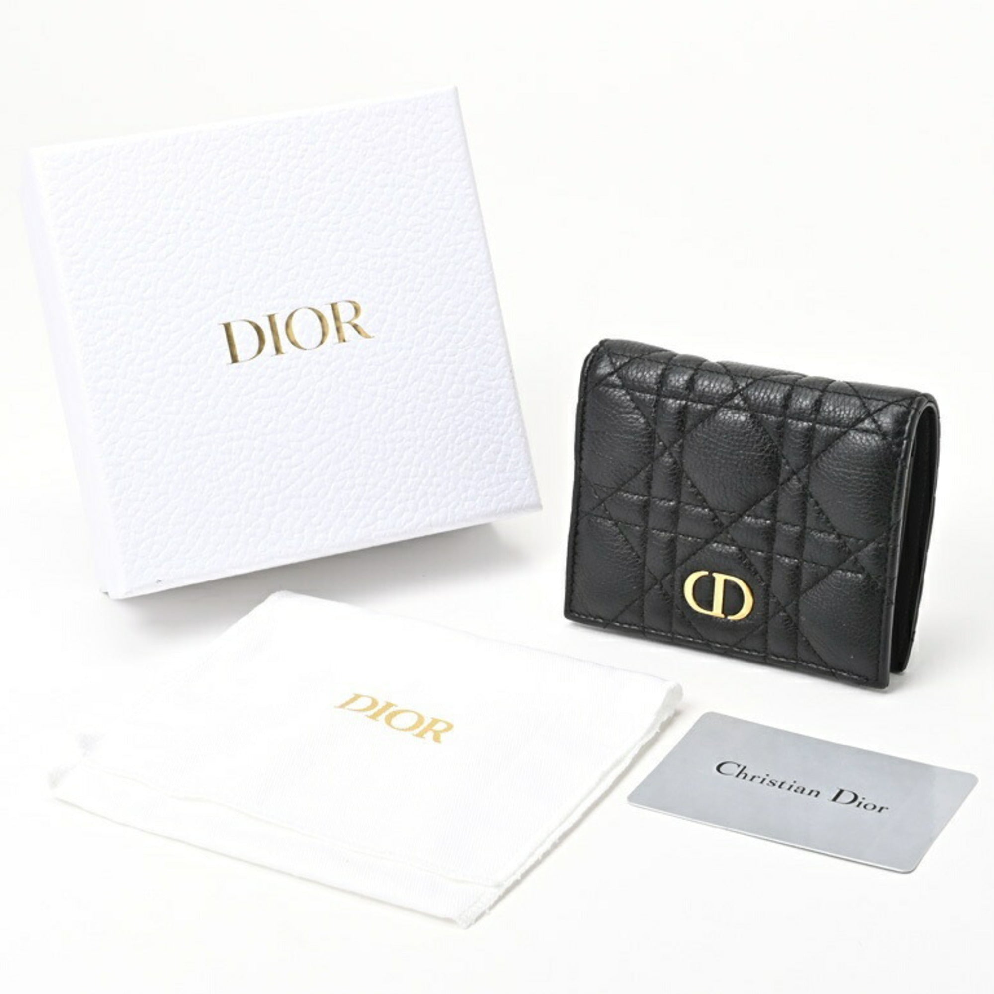 Christian Dior Black Leather Wallet (Bi-Fold) ()