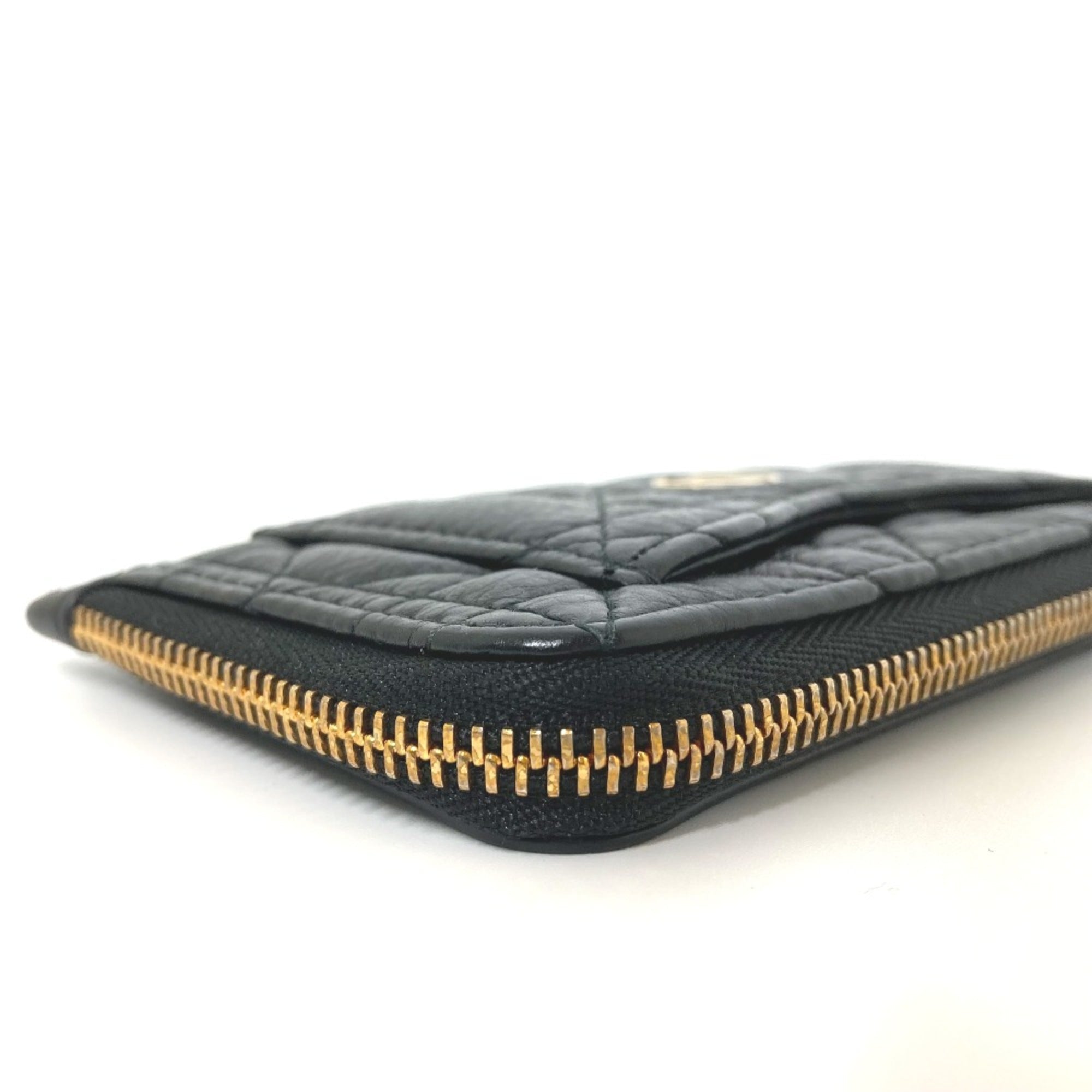 Christian Dior Black Leather Coin Purse/Coin Case ()