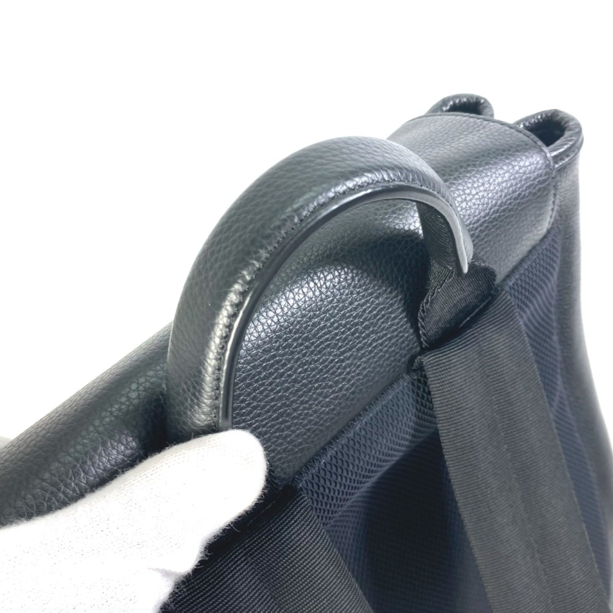 Christian Dior Black Leather Backpack ()