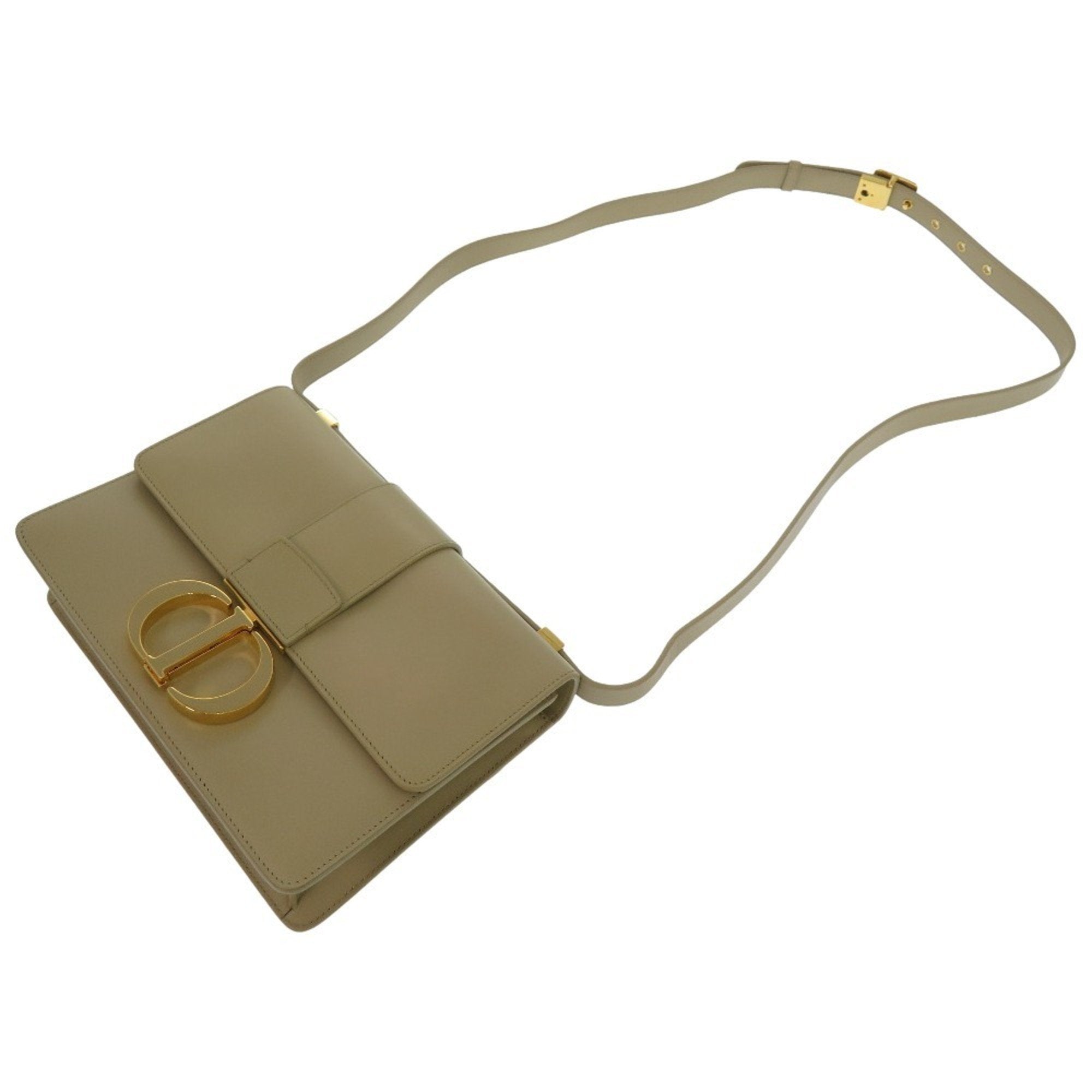 Christian Dior Beige Leather Shoulder Bag ()