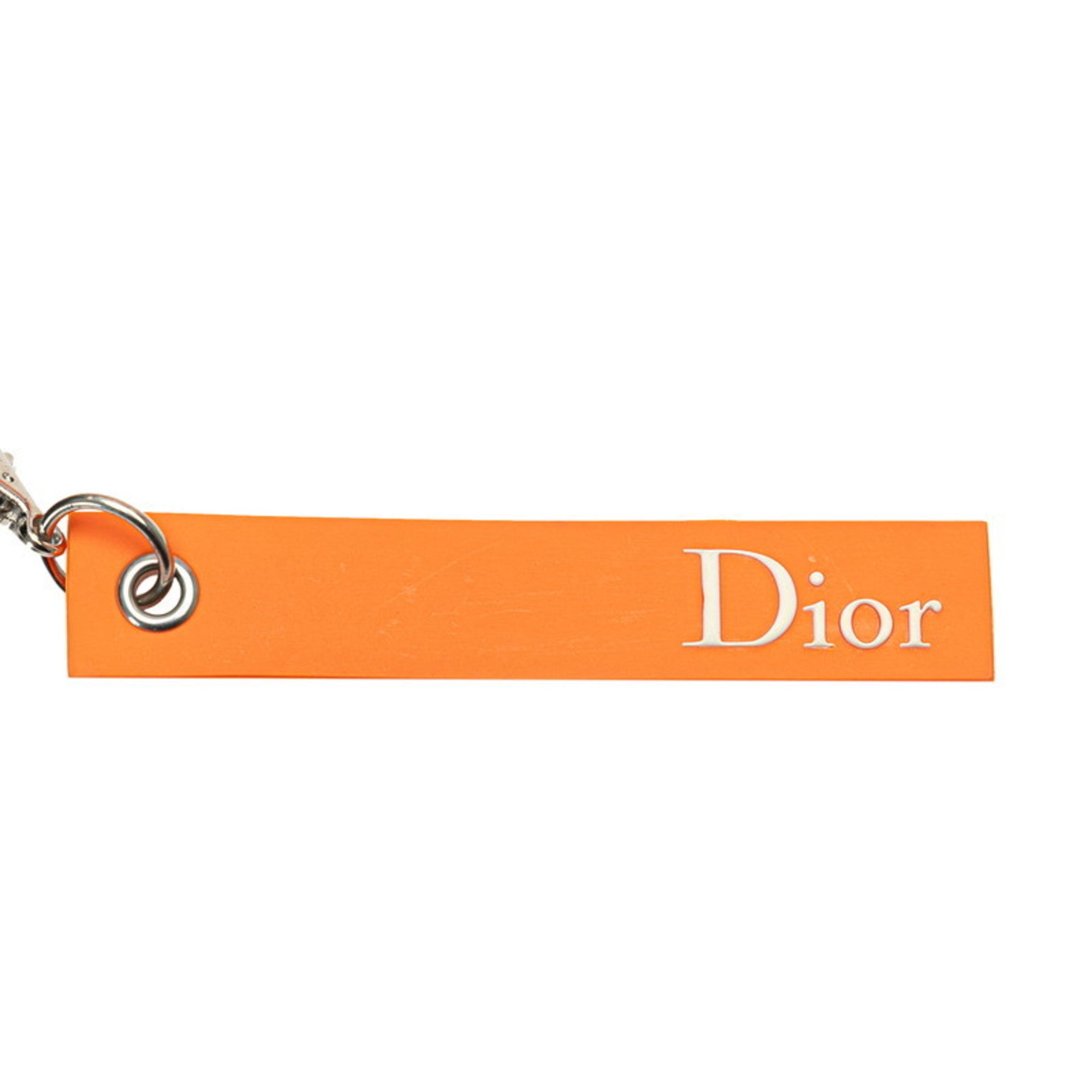Christian Dior Trotter Orange Canvas Pochette Shoulder Bag ()
