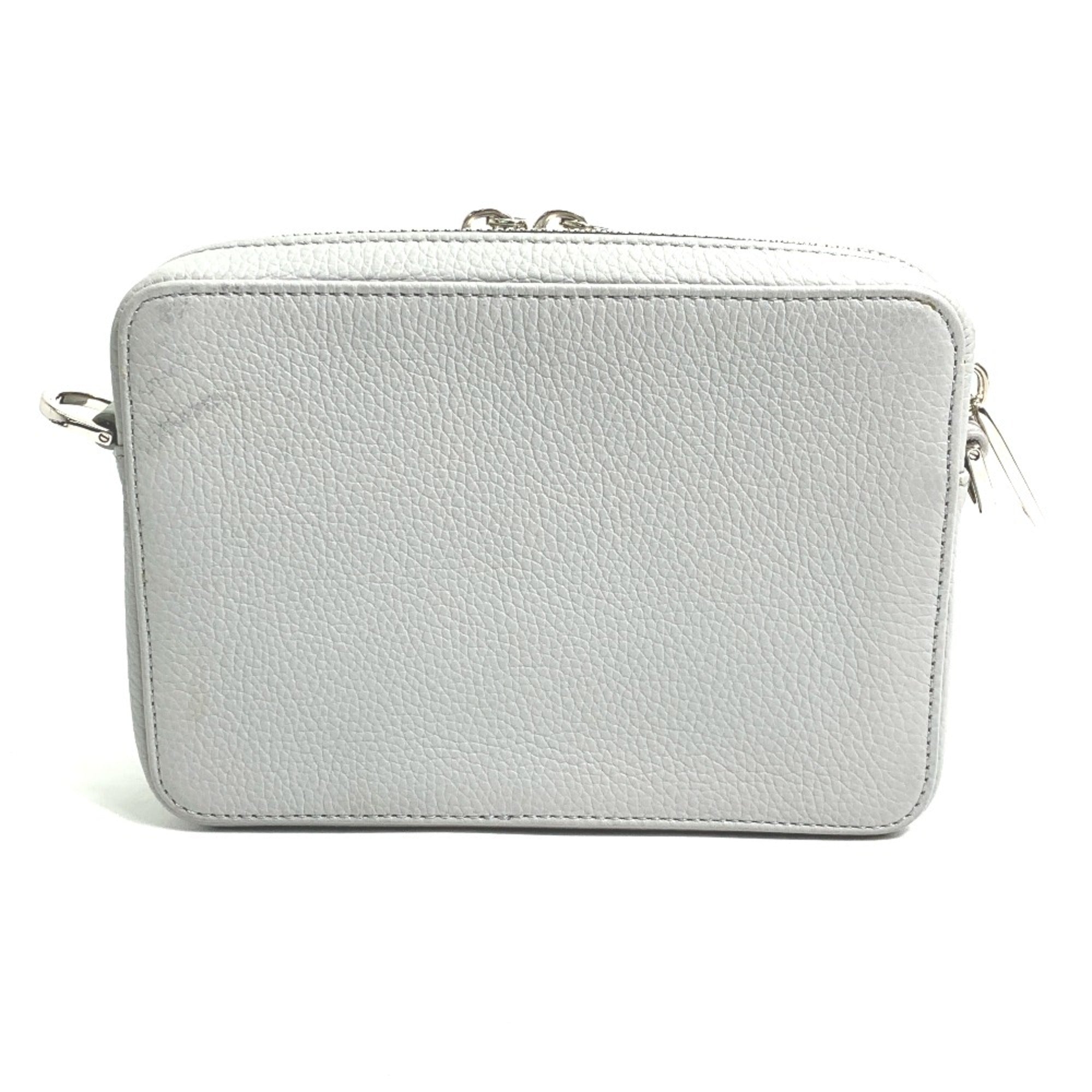 Christian Dior Gray Leather Shoulder Bag ()