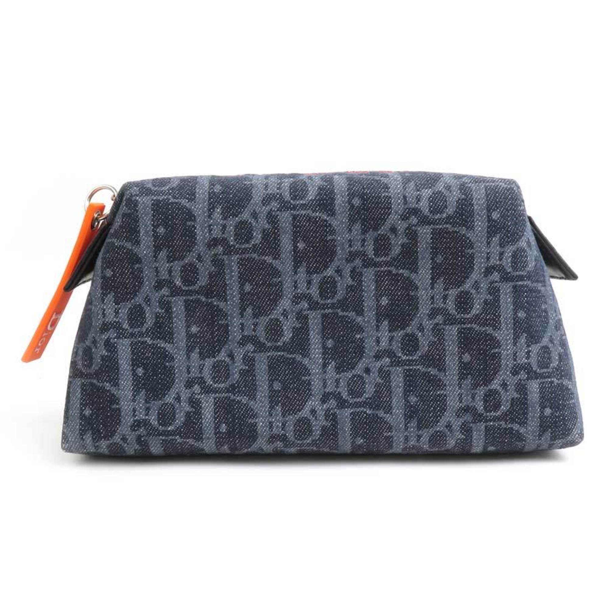 Christian Dior Navy Denim Pouch ()