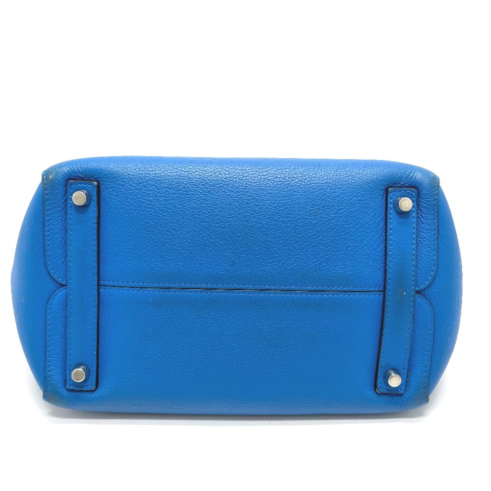 Christian Dior Blue Leather Tote Bag ()