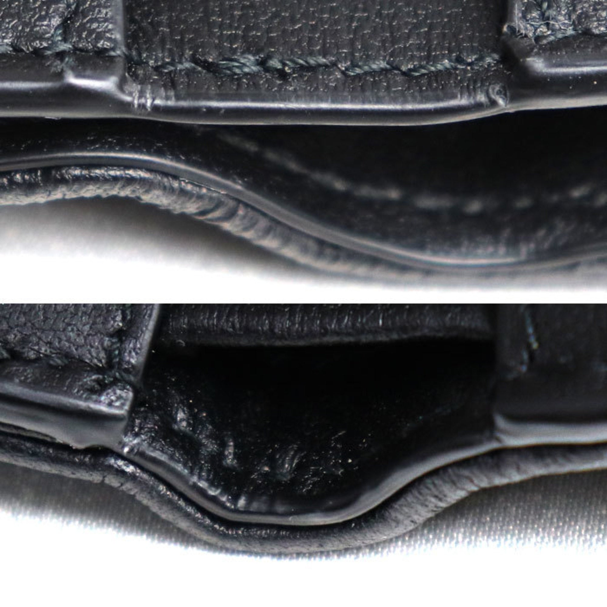 Christian Dior Black Leather Wallet (Bi-Fold) ()