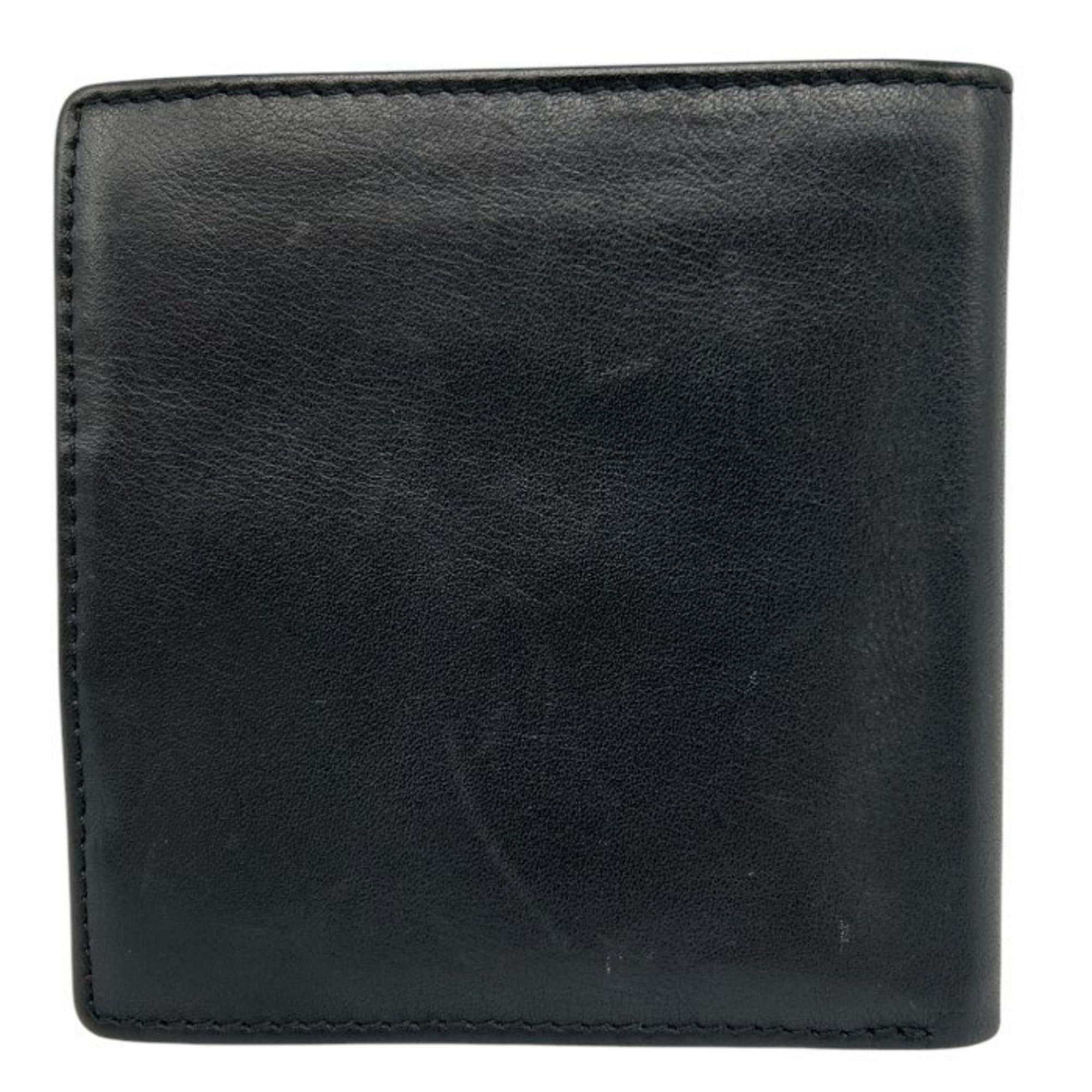 Christian Dior Black Red Color Leather Wallet (Bi-Fold) ()