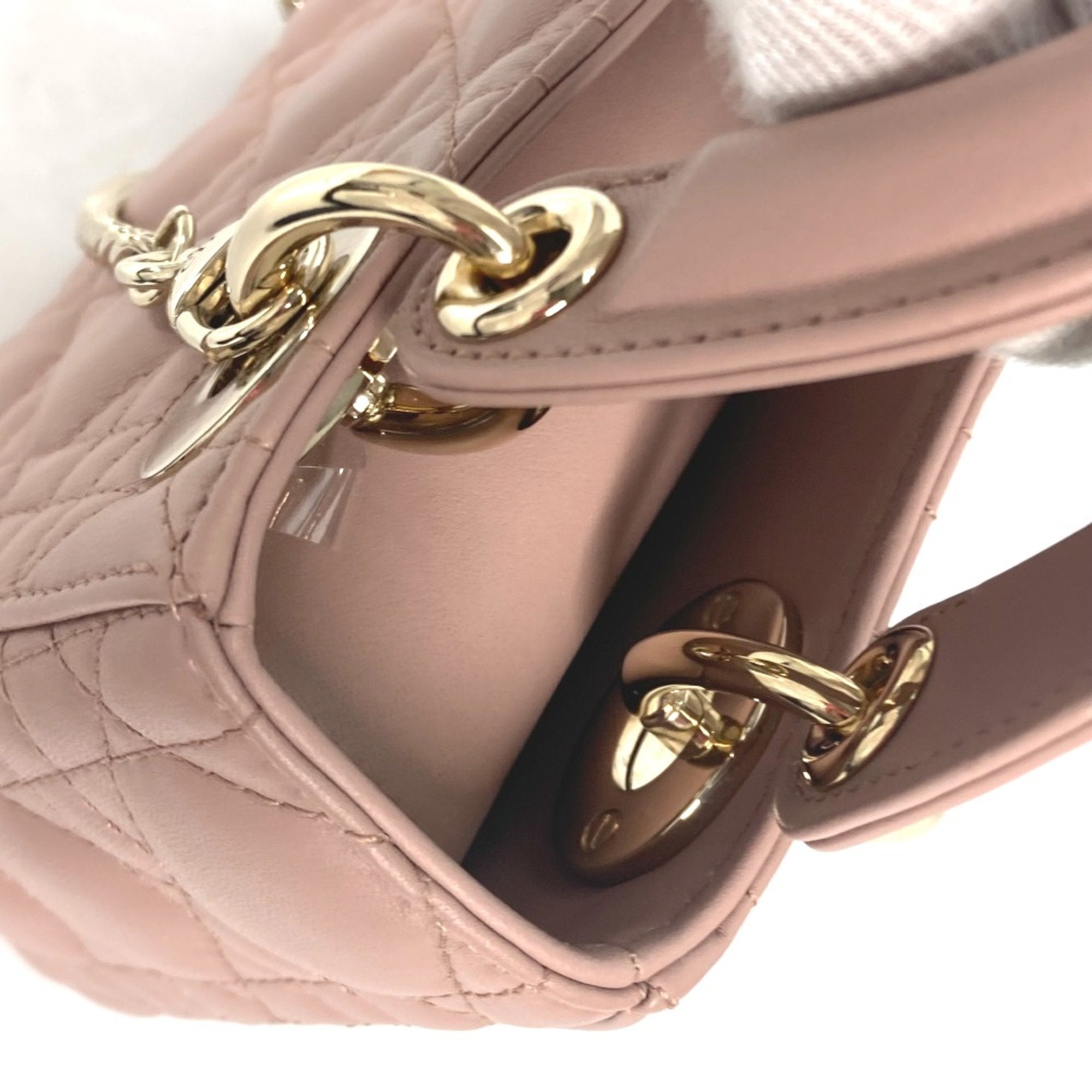 Christian Dior Beige Leather Handbag ()