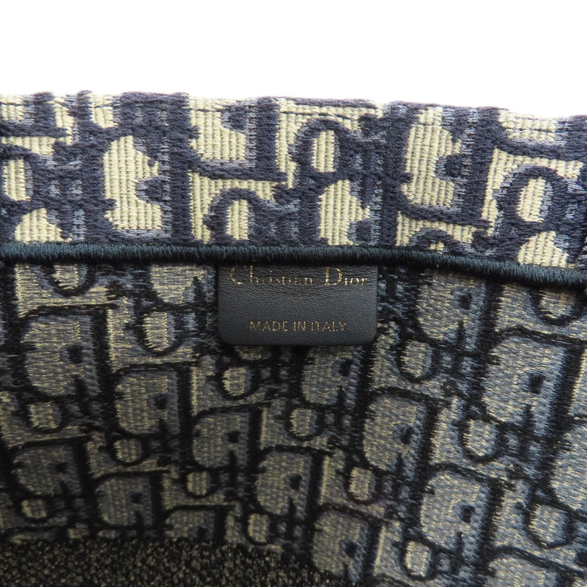 Christian Dior Navy Canvas Tote Bag ()