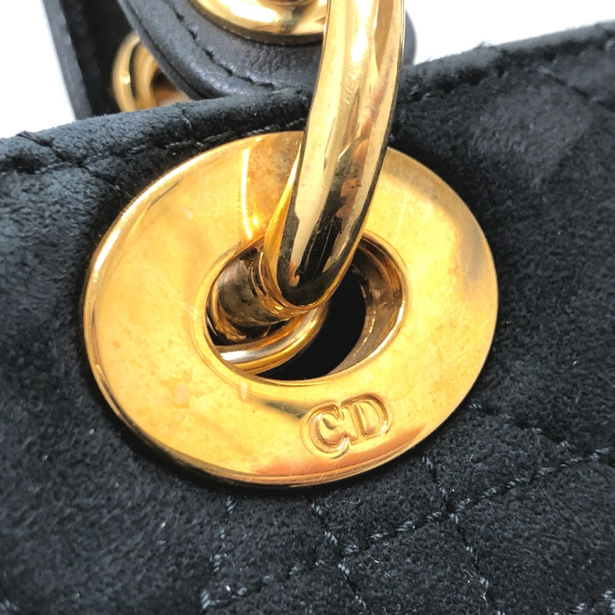 Christian Dior Black Leather Handbag ()