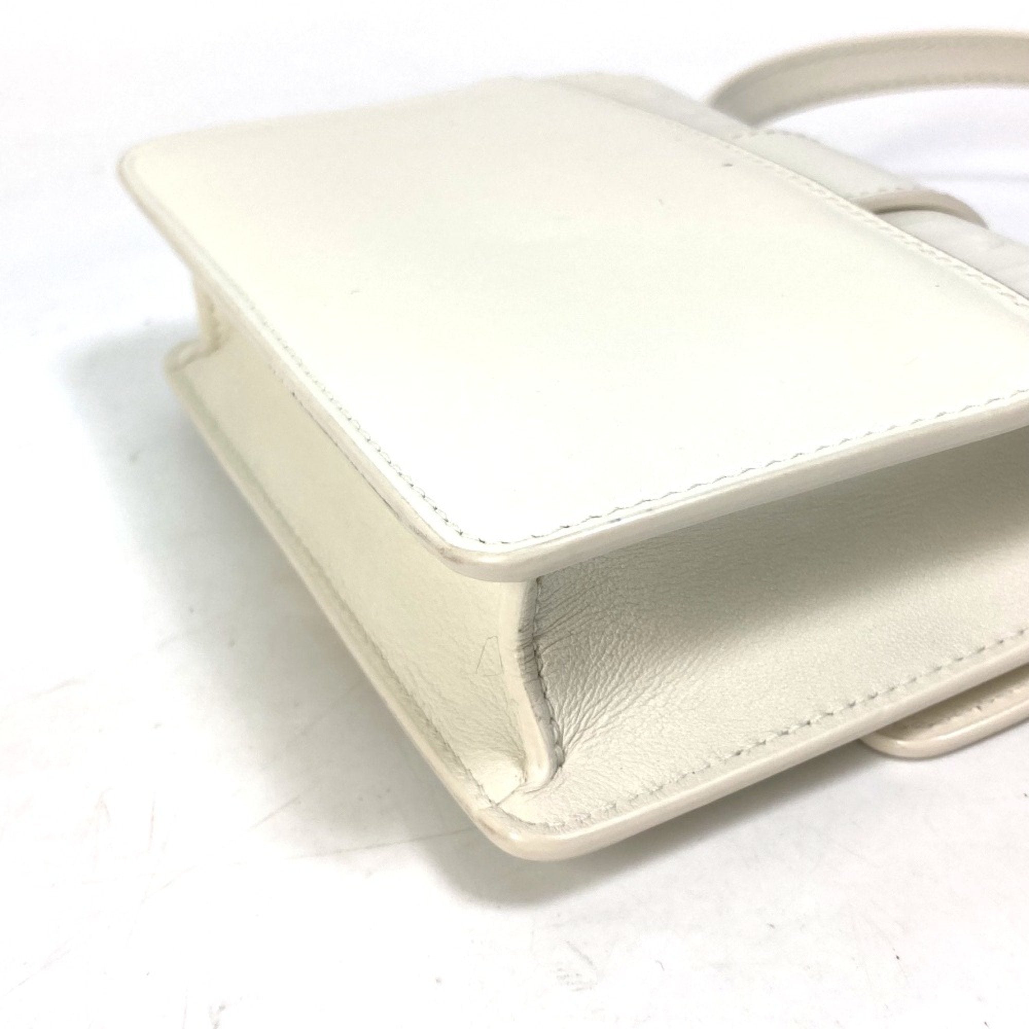 Christian Dior White Leather Shoulder Bag ()