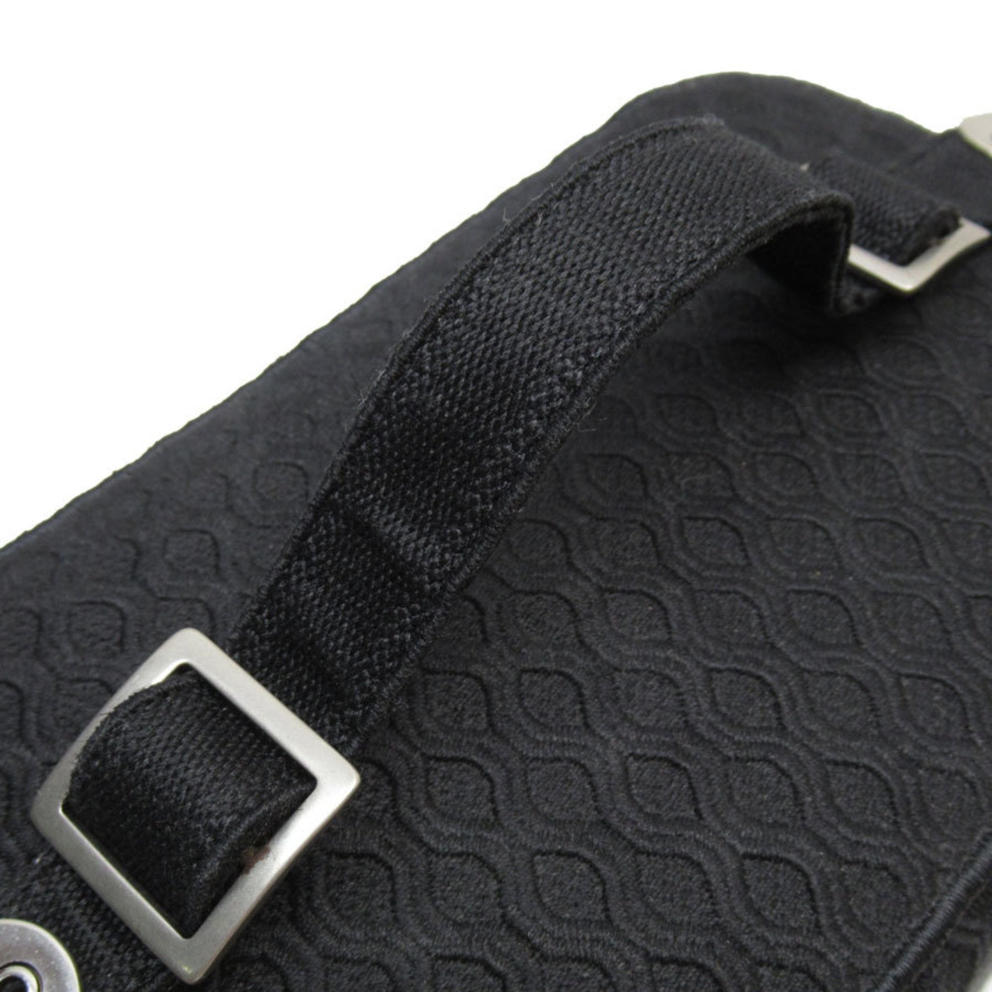 Christian Dior Black Canvas Handbag Vanity Bag ()