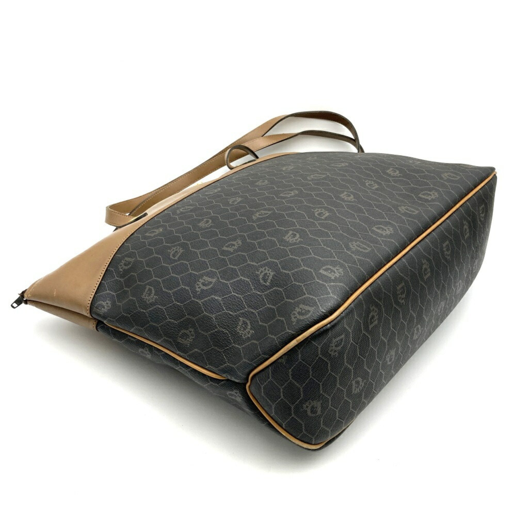 Christian Dior Brown Pvc Shoulder Bag Tote Bag ()
