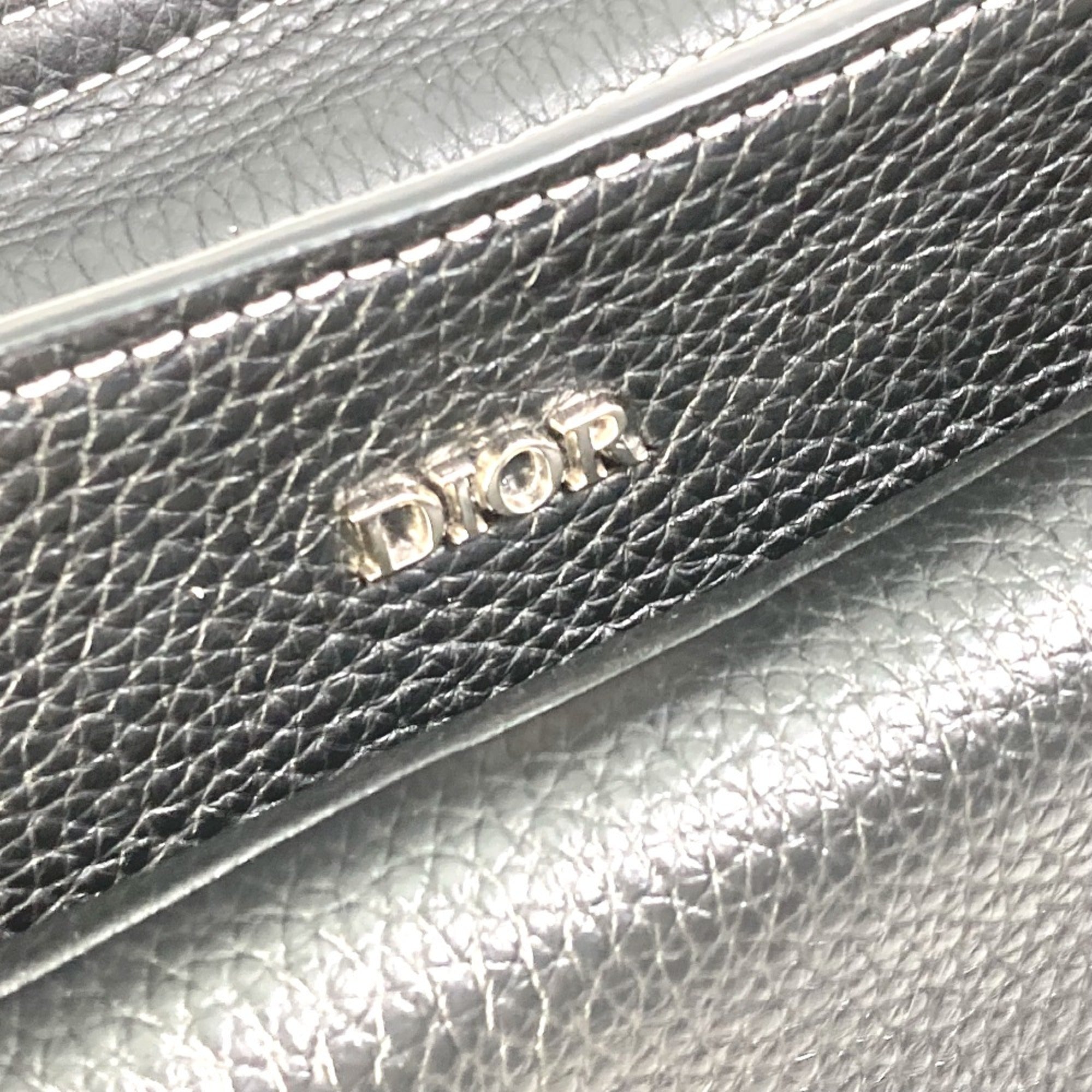 Christian Dior Black Leather Shoulder Bag ()