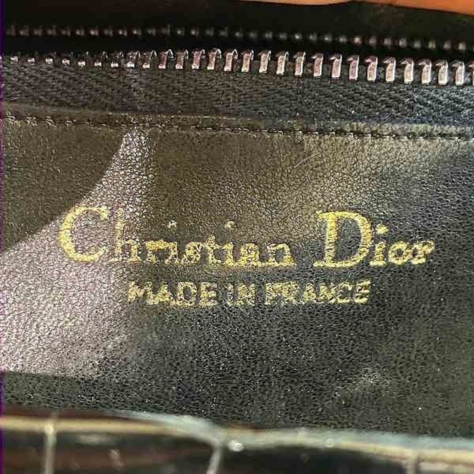 Christian Dior Black Leather Handbag ()