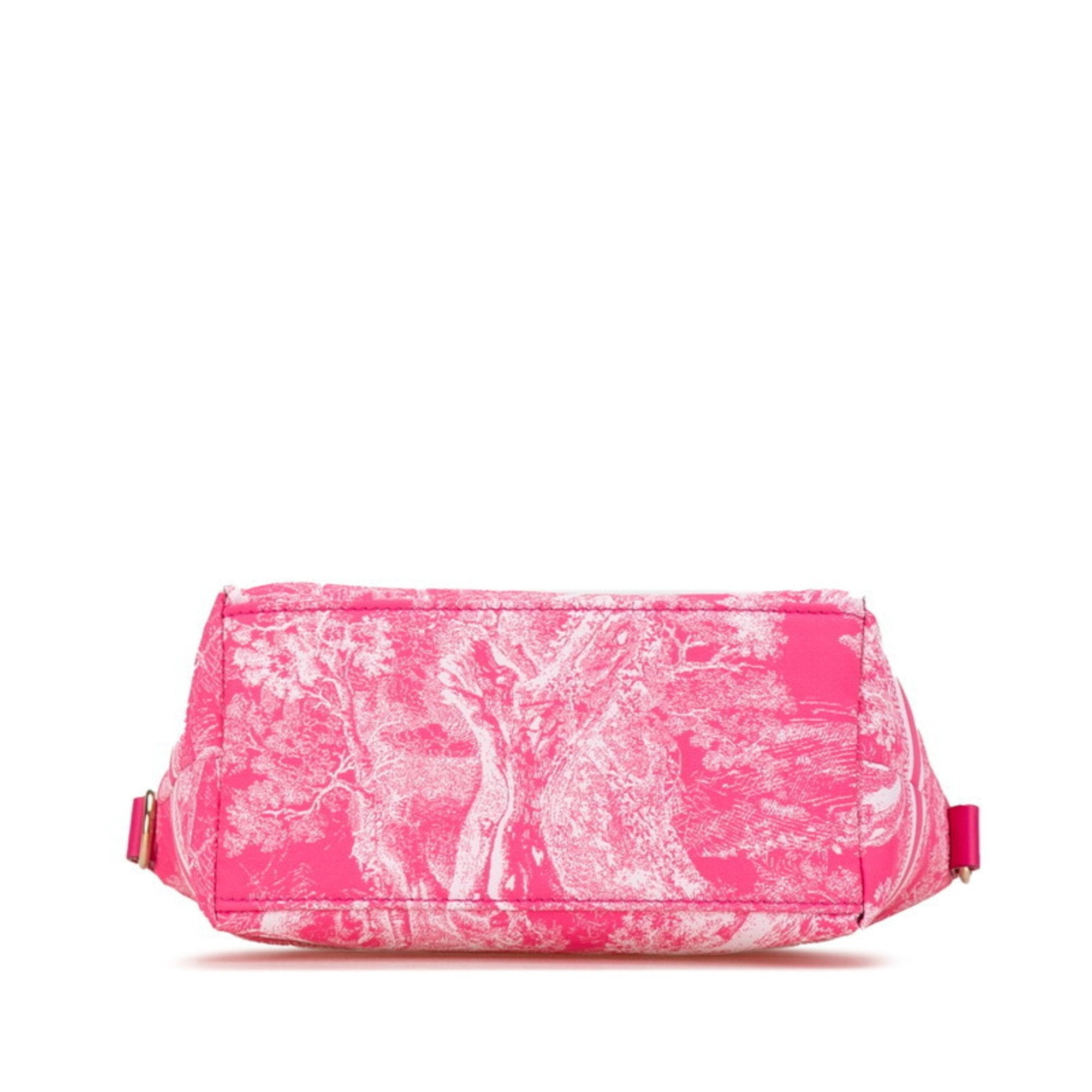Christian Dior Pink Nylon Leather Handbag ()