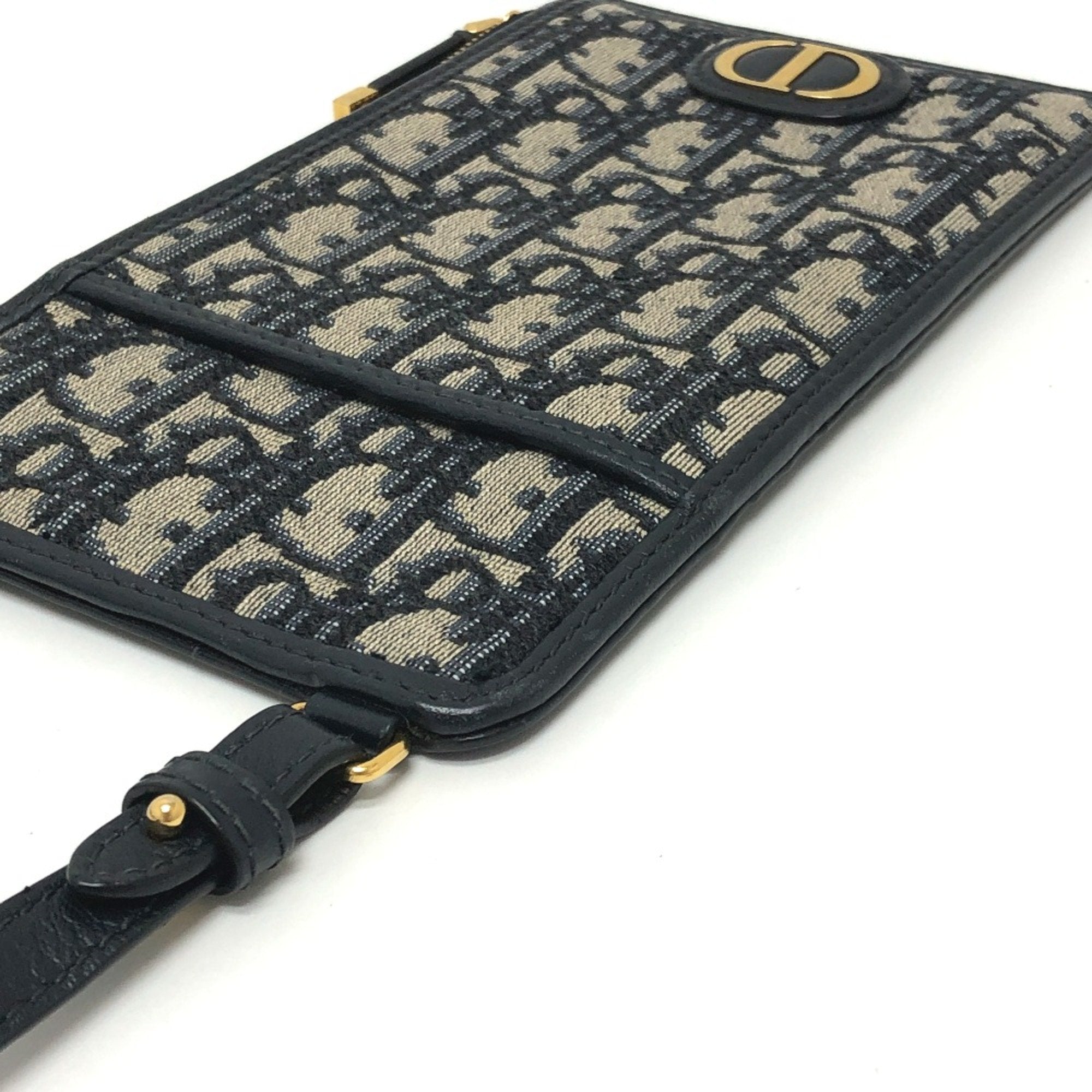 Christian Dior Navy Cloth Shoulder Bag ()