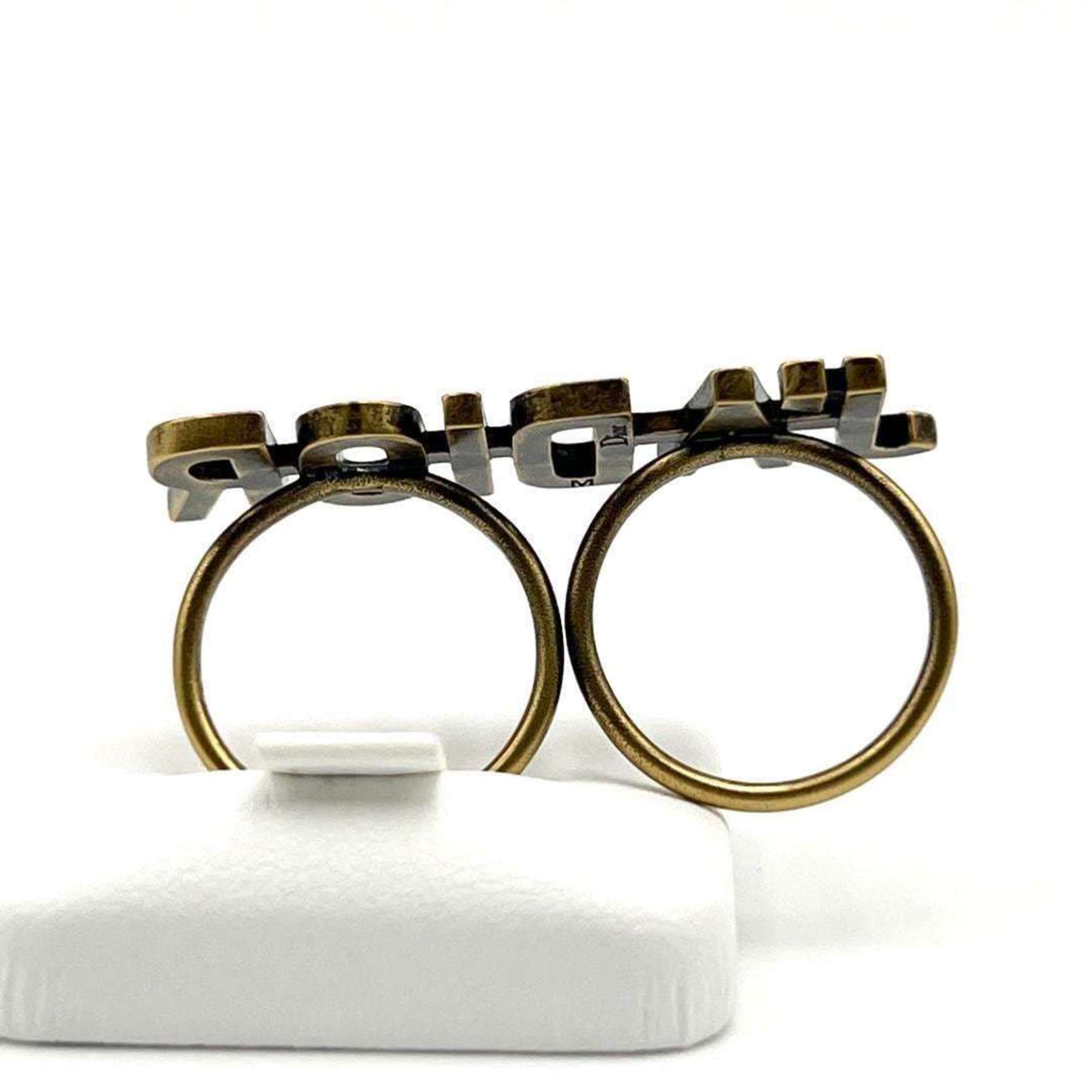 Christian Dior Gold Metal Band Ring ()