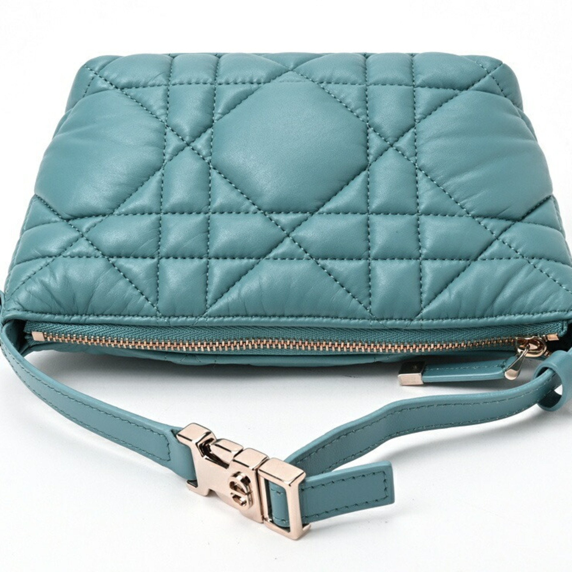Christian Dior Blue Leather Handbag ()