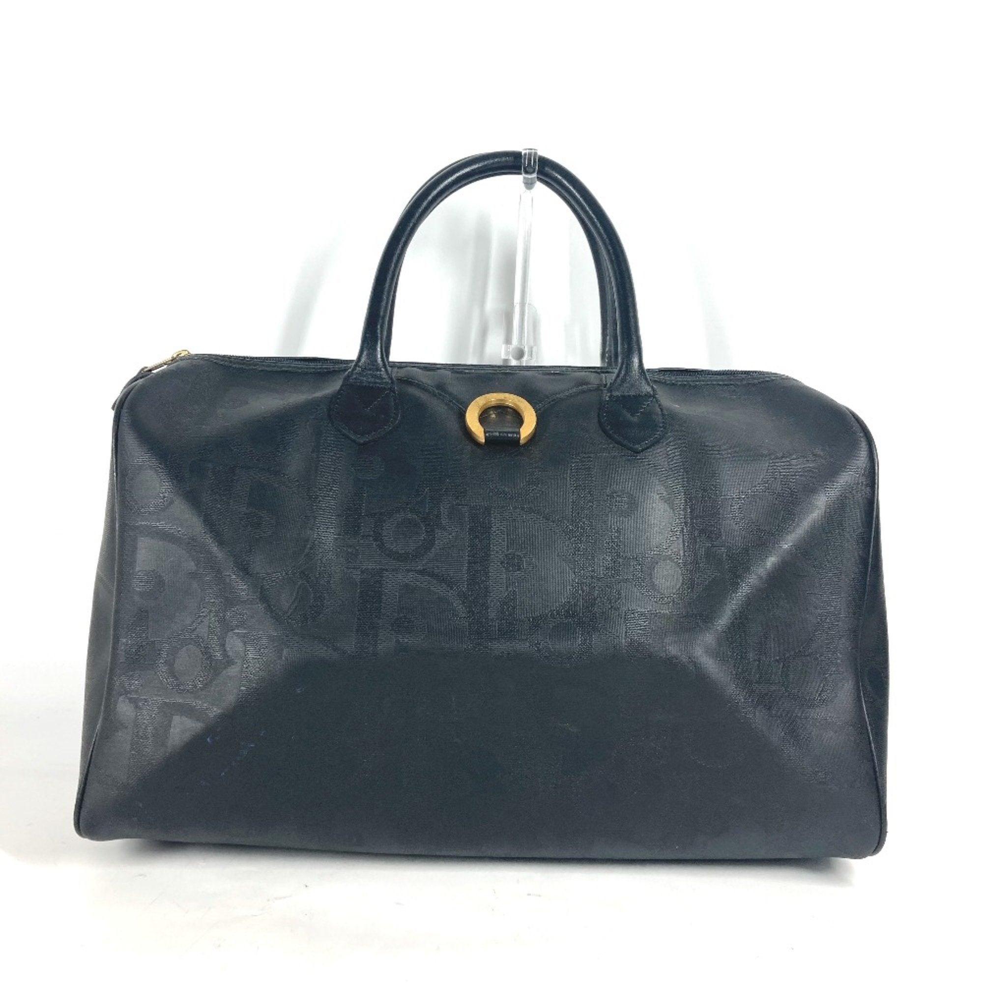 Christian Dior Black Leather Boston Bag ()