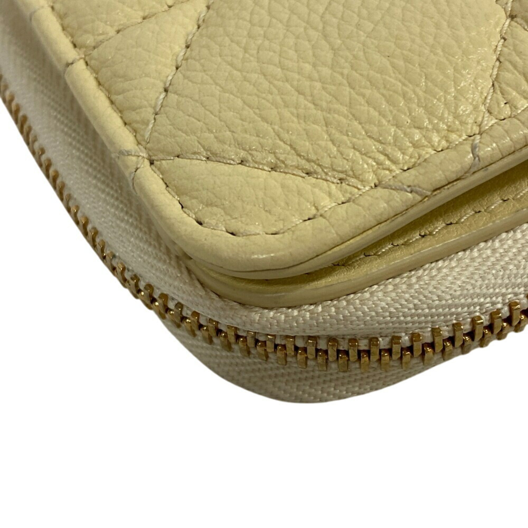 Christian Dior Yellow Leather Wallet (Bi-Fold) ()