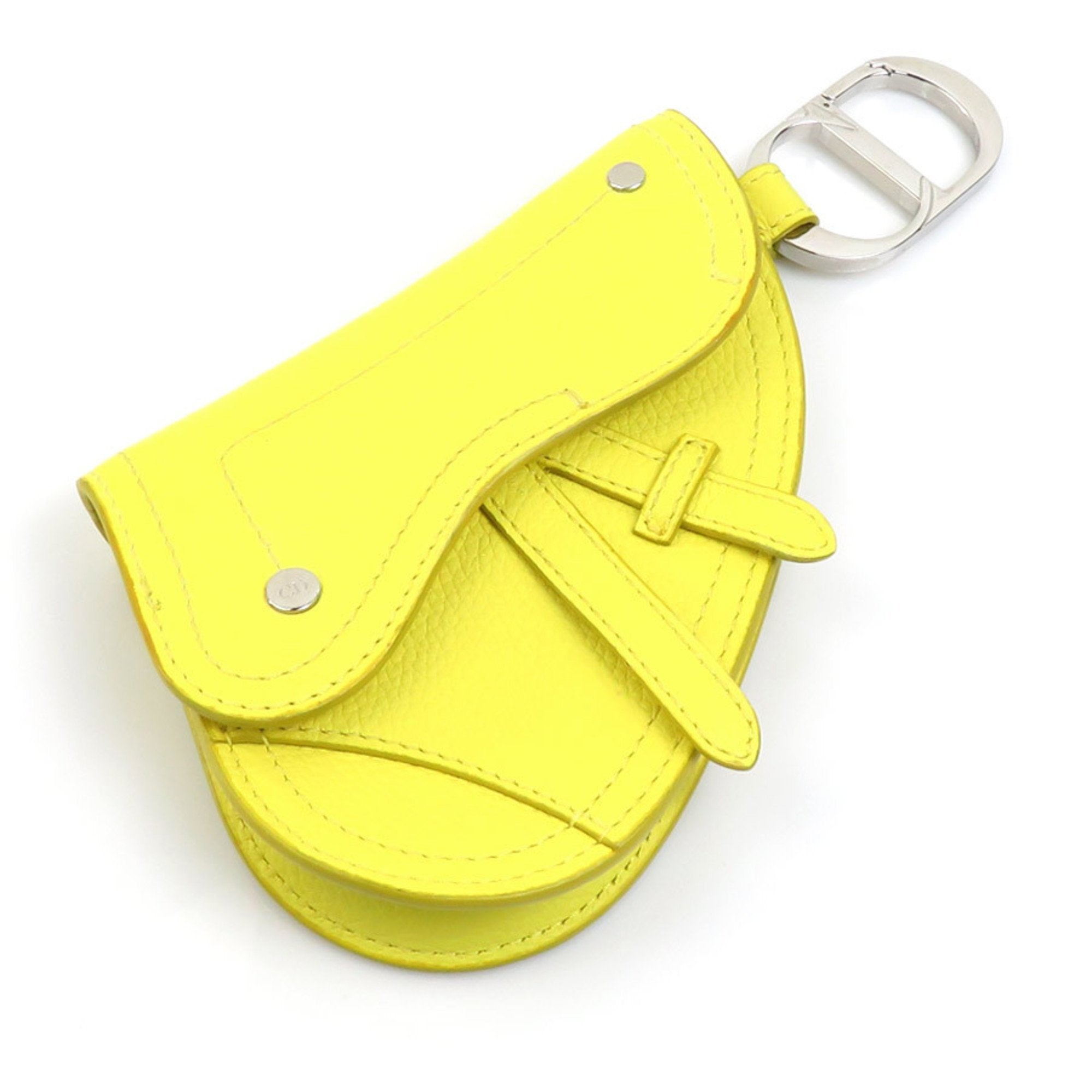 Christian Dior Yellow Leather Pouch ()