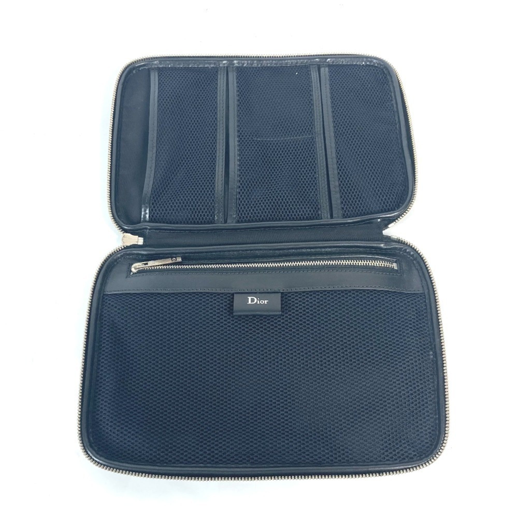 Christian Dior Black Pvc Clutch Bag Pouch ()