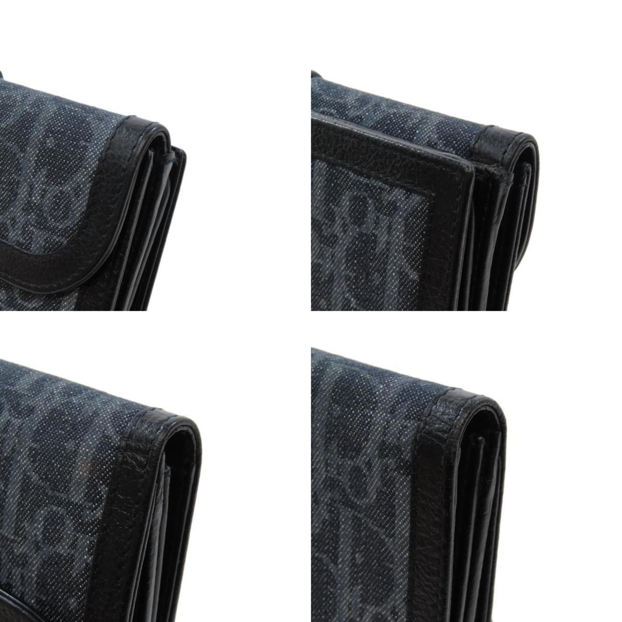 Christian Dior Navy Denim Coin Purse/Coin Case ()