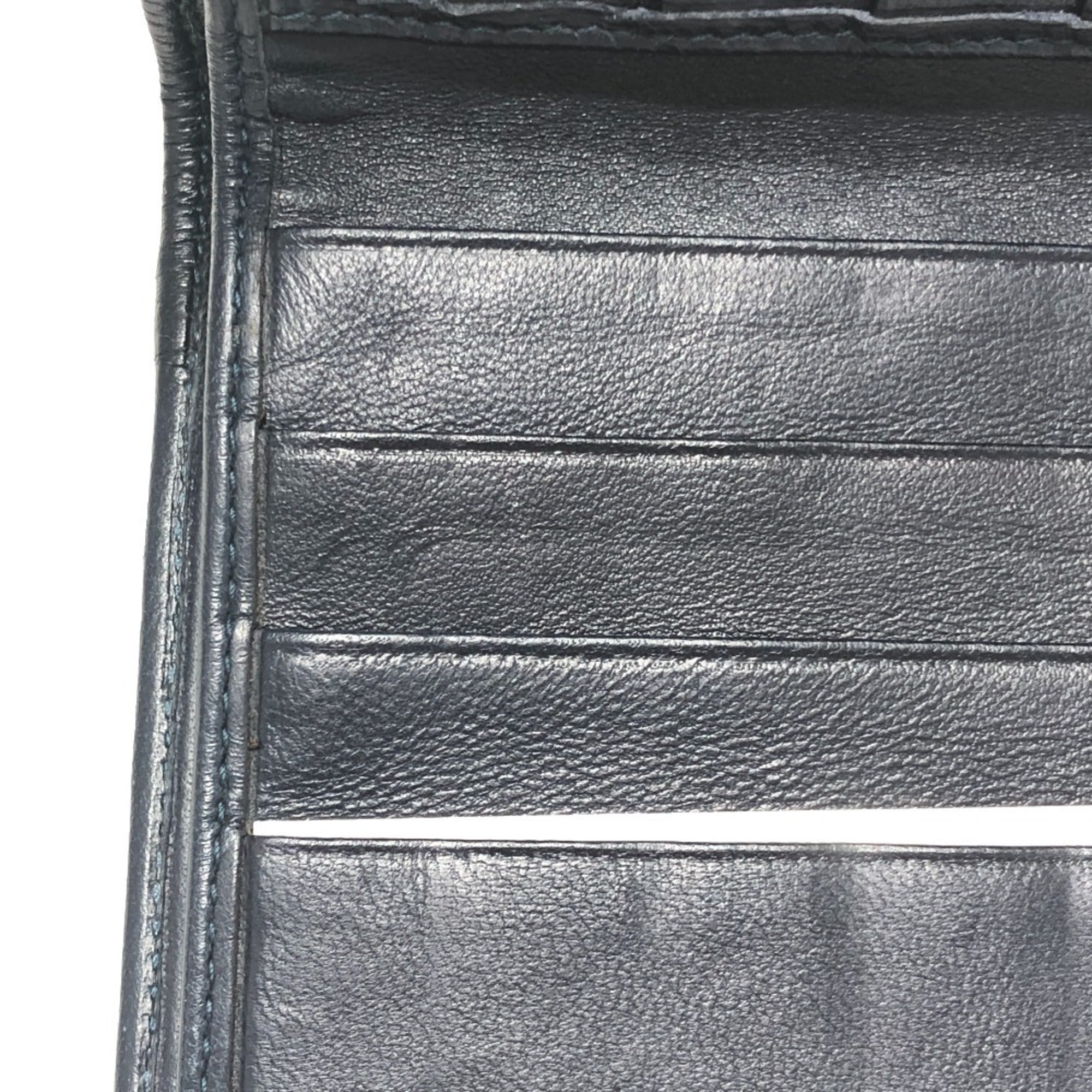 Christian Dior Cannage/Lady Dior Navy Leather Coin Purse/Coin Case ()