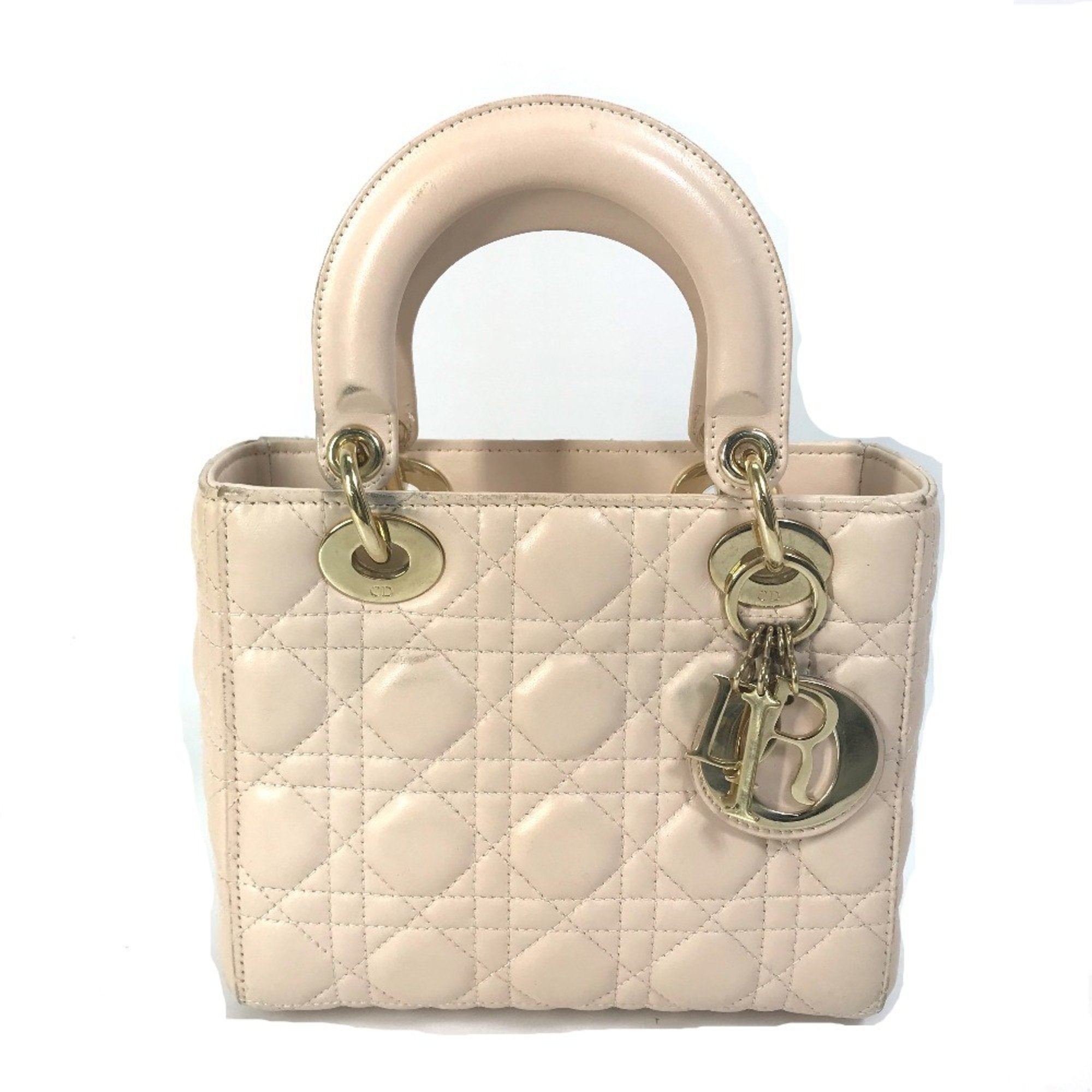 Christian Dior Beige Leather Handbag ()