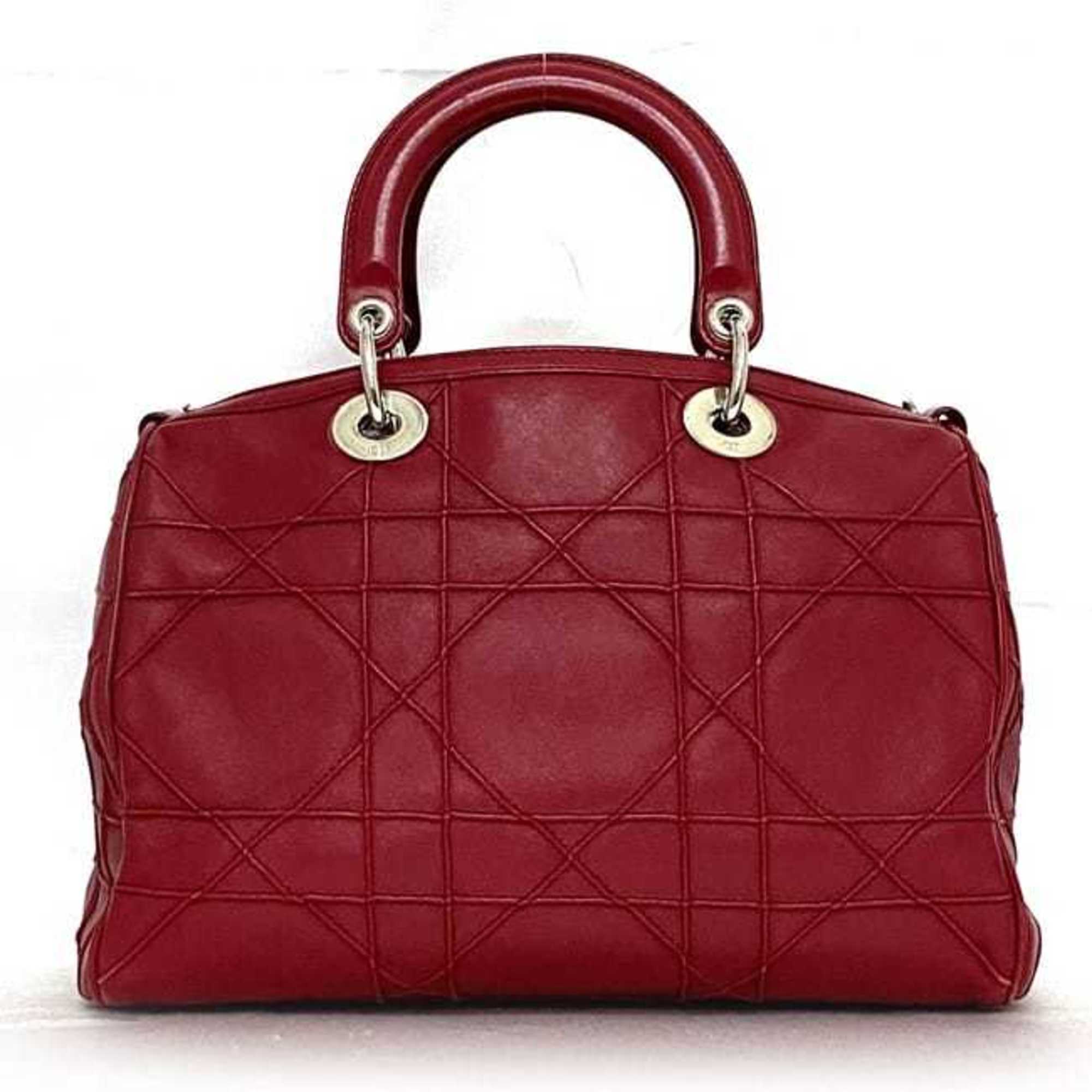 Christian Dior Pink Leather Handbag Shoulder Bag ()