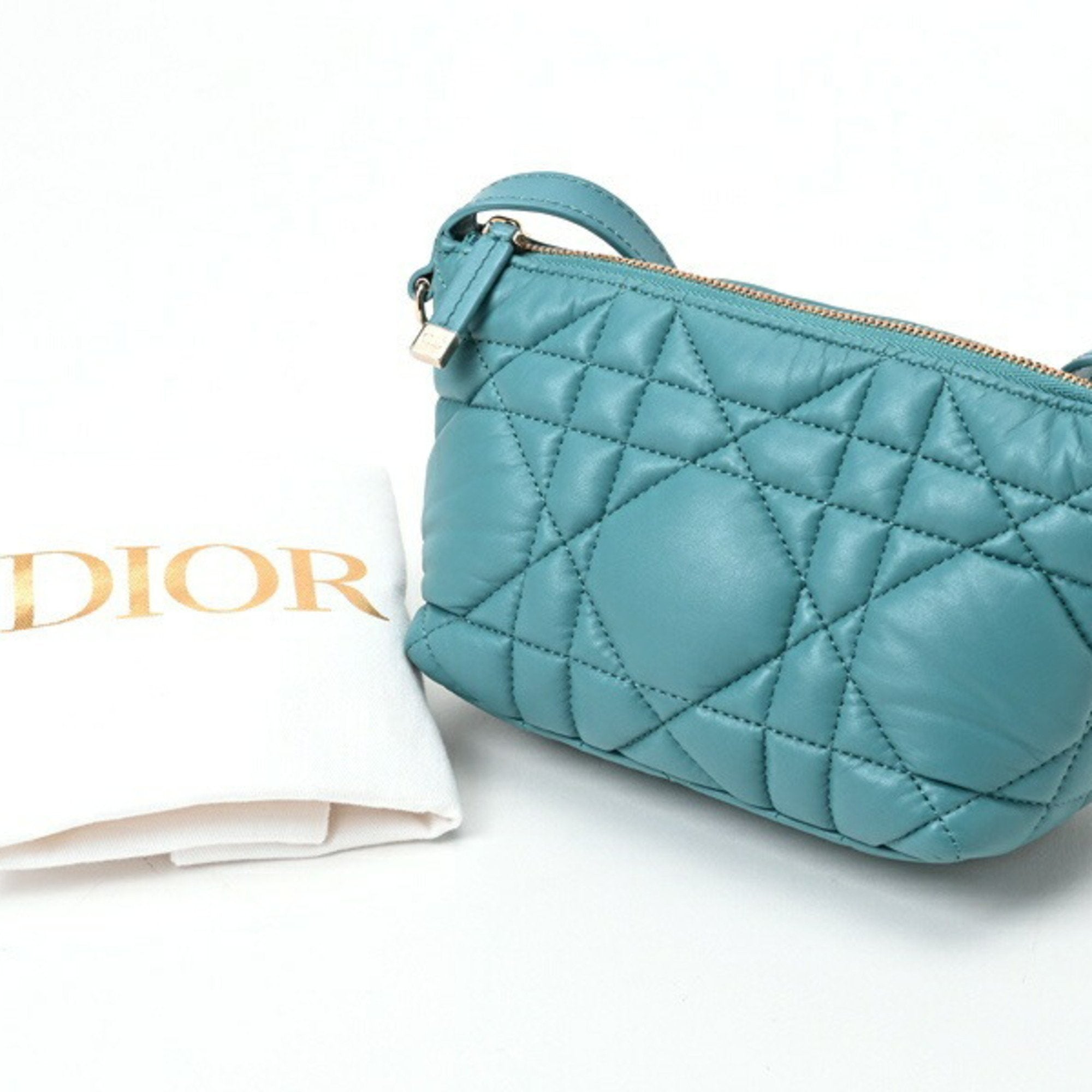 Christian Dior Blue Leather Handbag ()