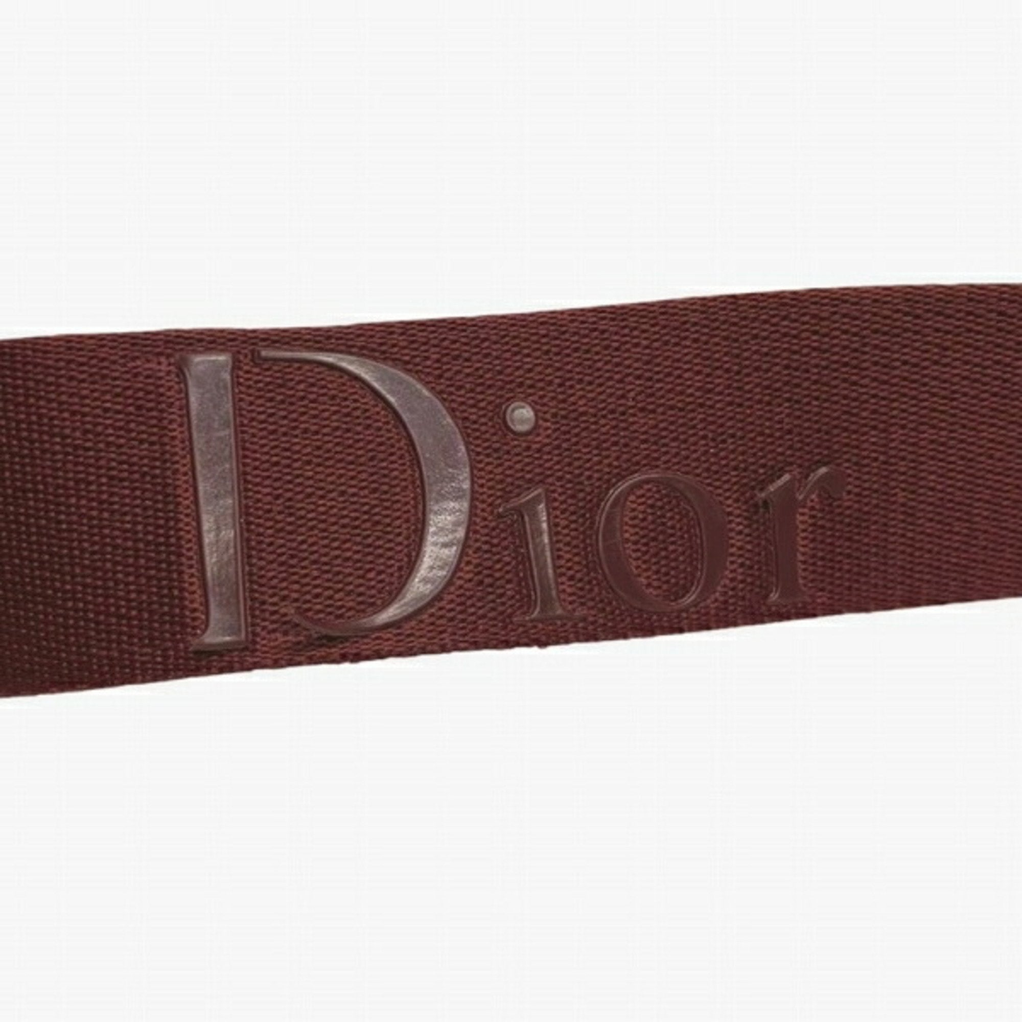 Christian Dior Trotter Bordeaux Canvas Leather Shoulder Bag ()