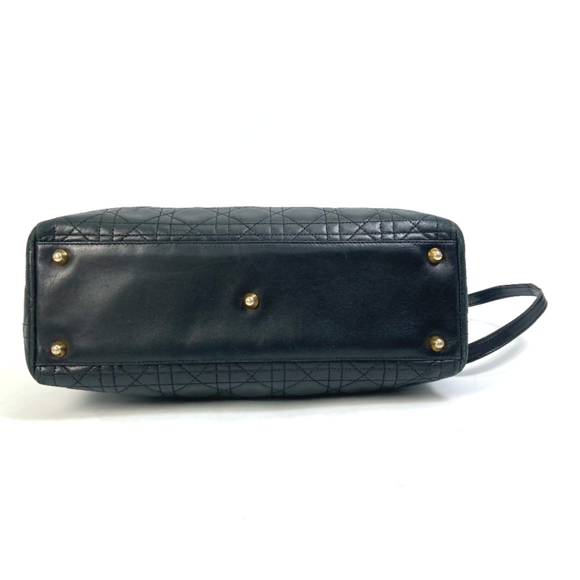 Christian Dior Black Leather Handbag ()