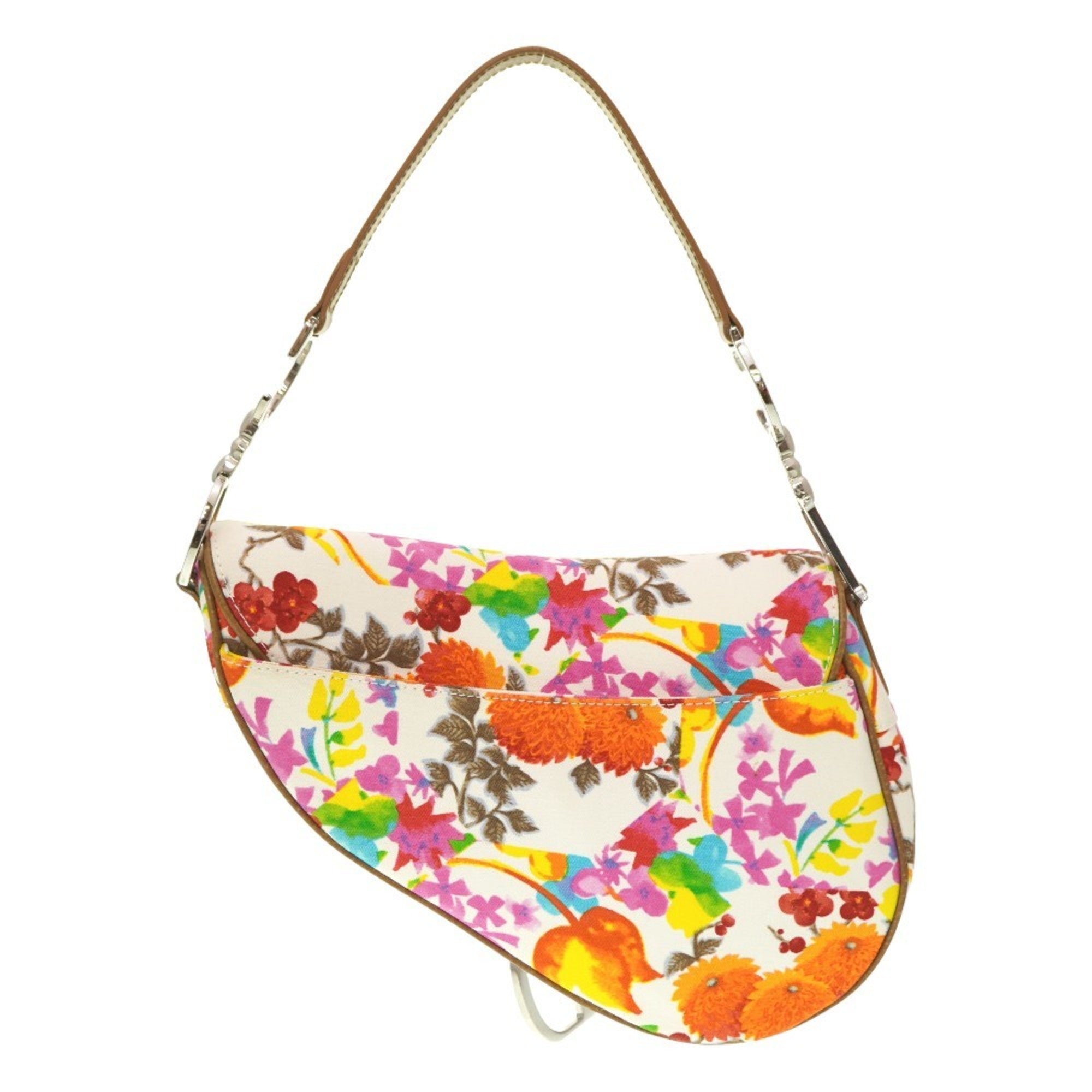 Christian Dior Multi-Color Canvas Leather Shoulder Bag ()