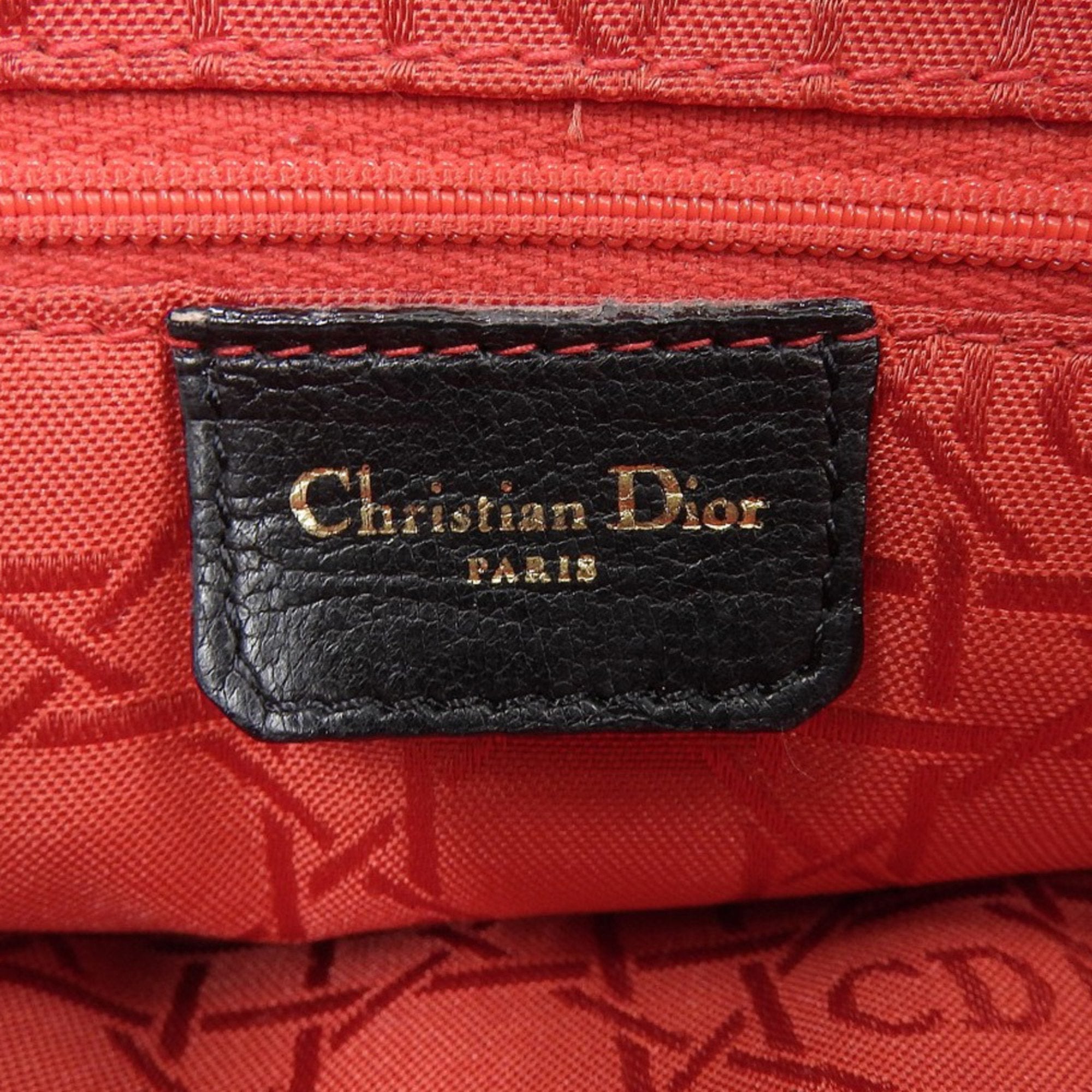 Christian Dior Black Leather Handbag ()