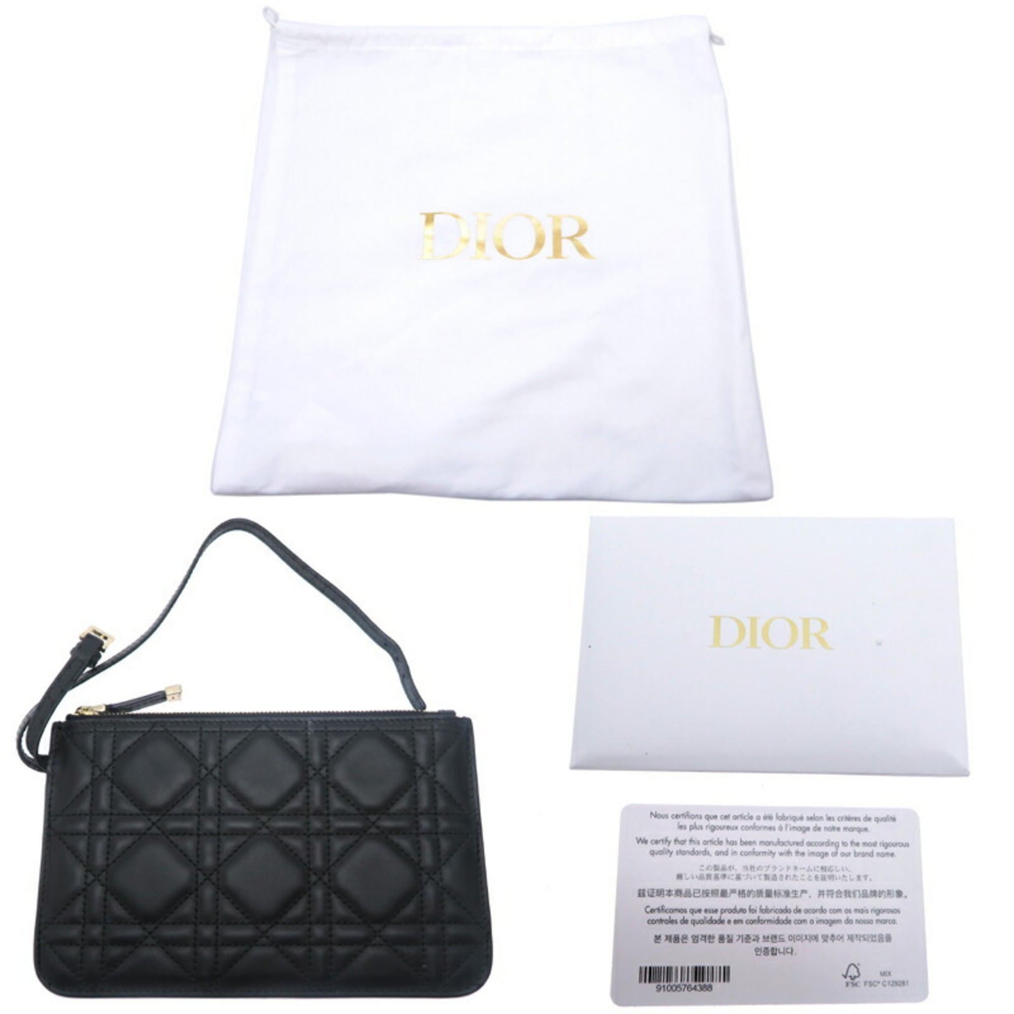 Christian Dior Black Leather Handbag ()