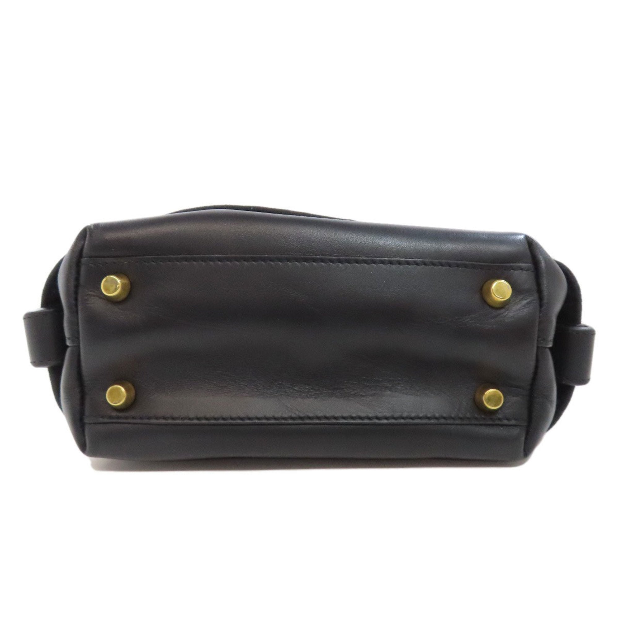 Christian Dior Black Leather Shoulder Bag ()
