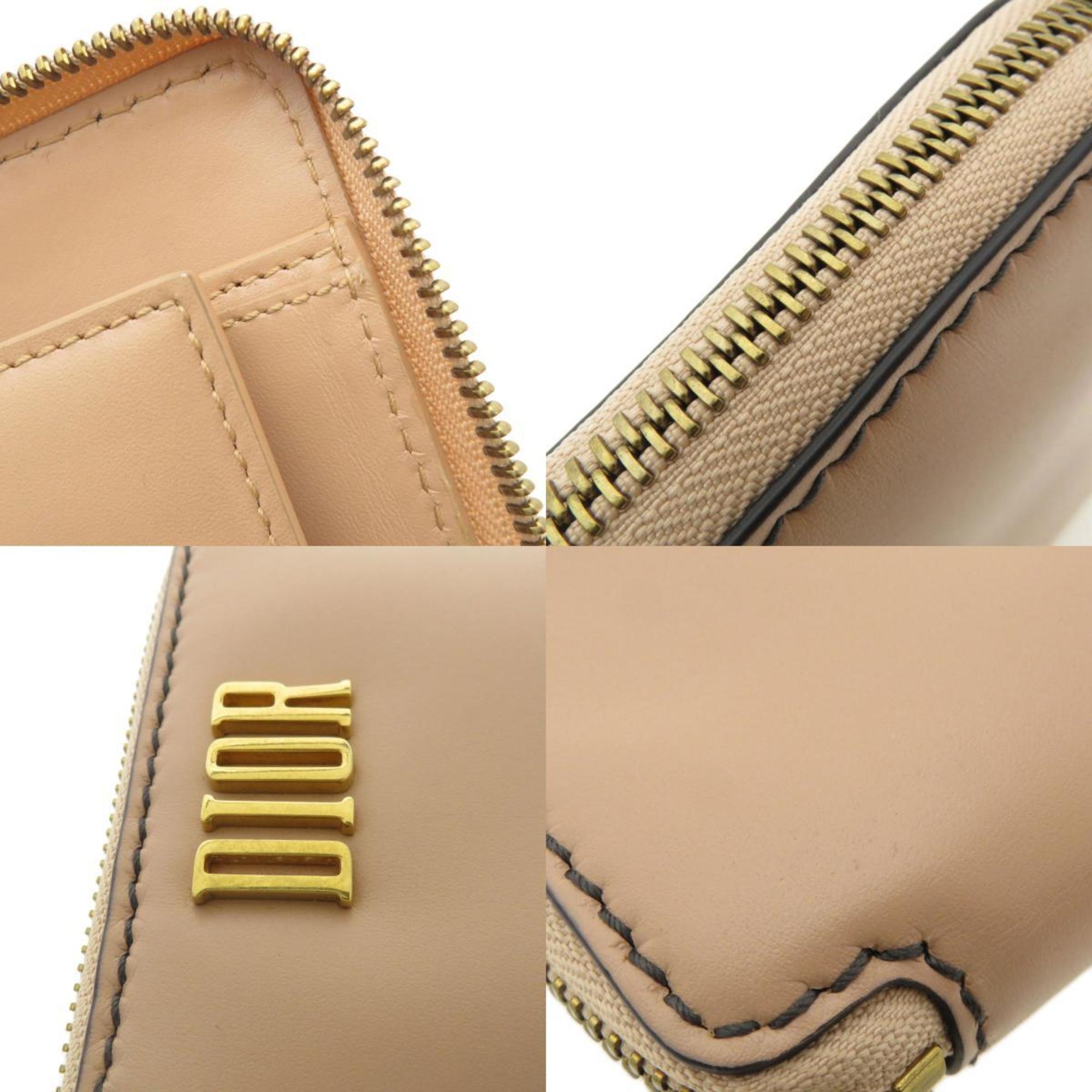Christian Dior Pink Leather Wallet (Bi-Fold) ()