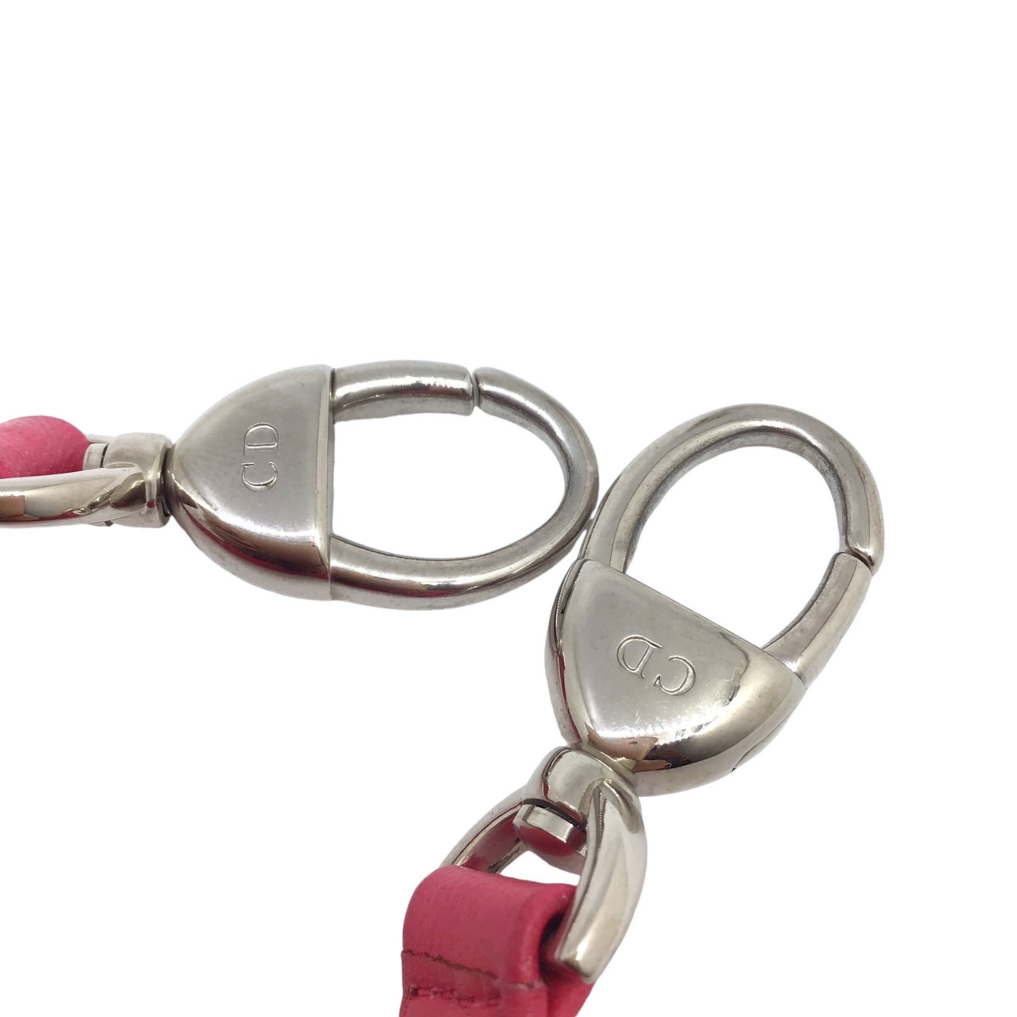 Christian Dior Pink Leather Handbag Shoulder Bag ()