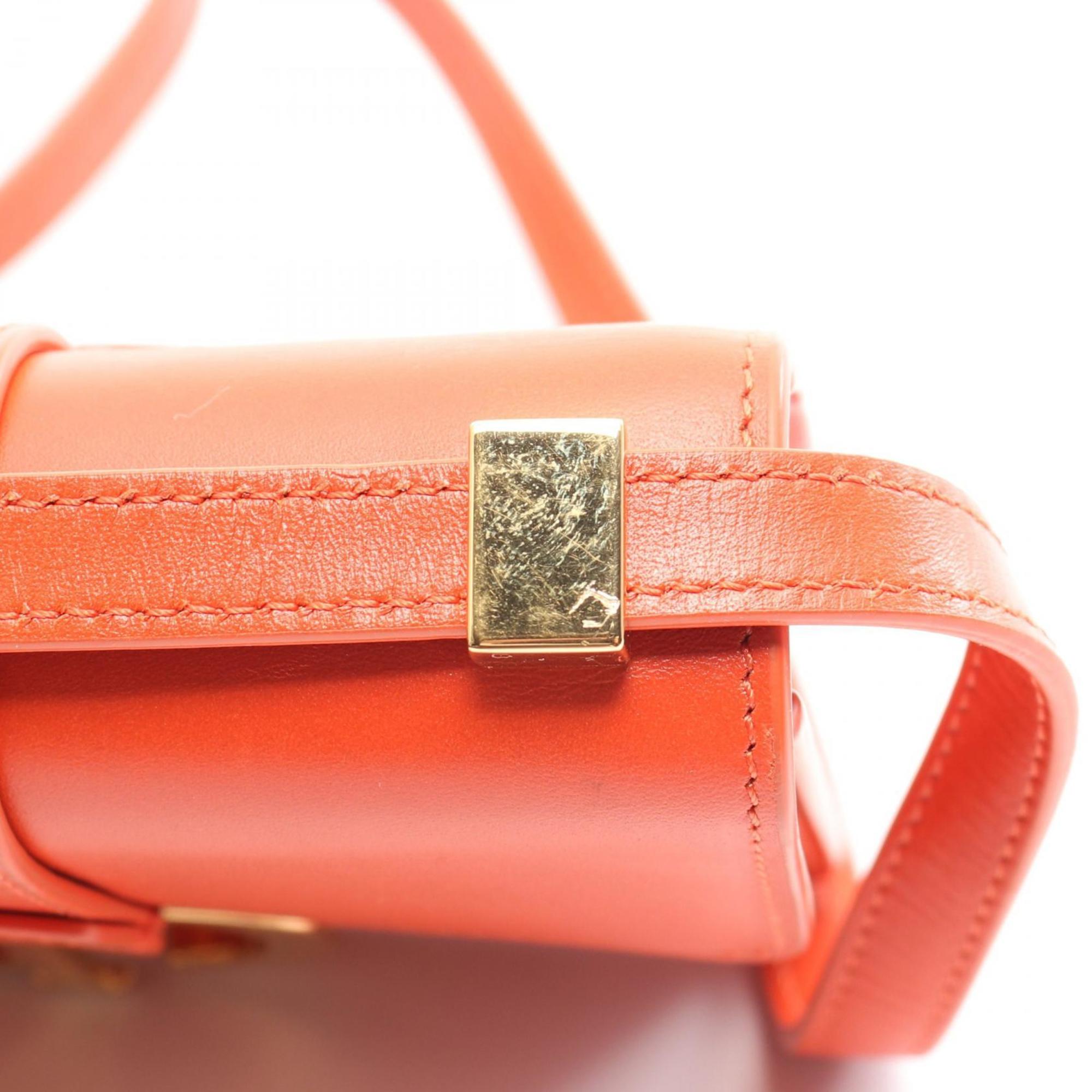 Christian Dior Orange Leather Shoulder Bag ()