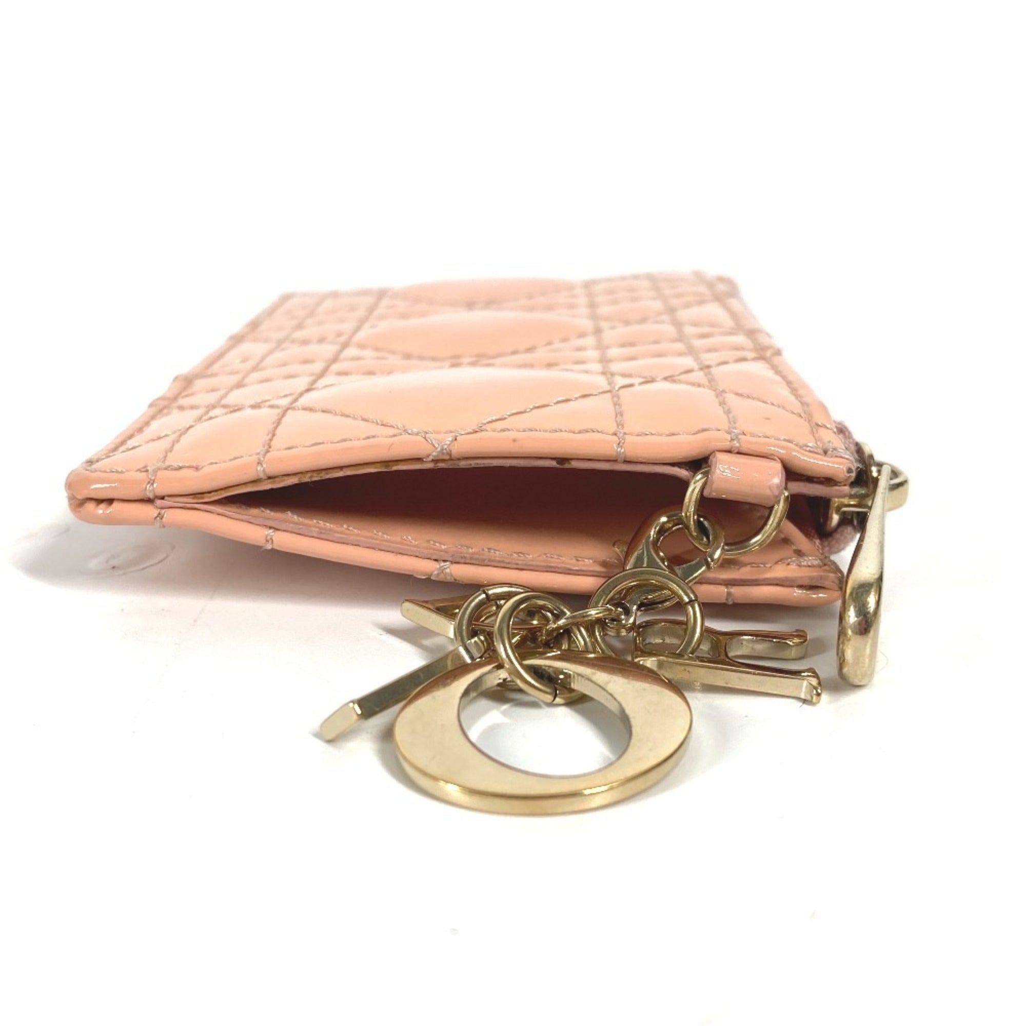 Christian Dior Pink Leather Coin Purse/Coin Case ()
