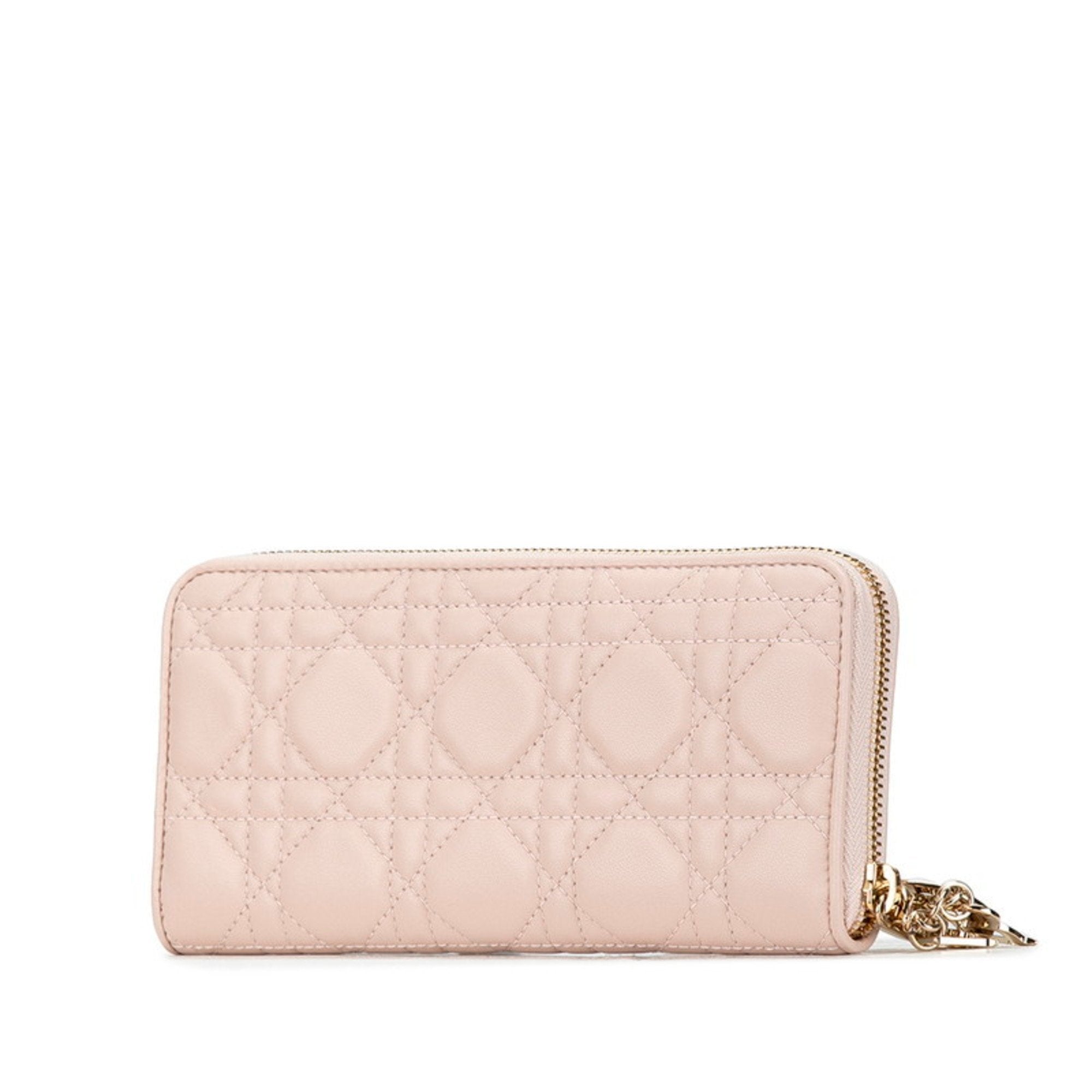 Christian Dior Pink Leather Coin Purse/Coin Case ()